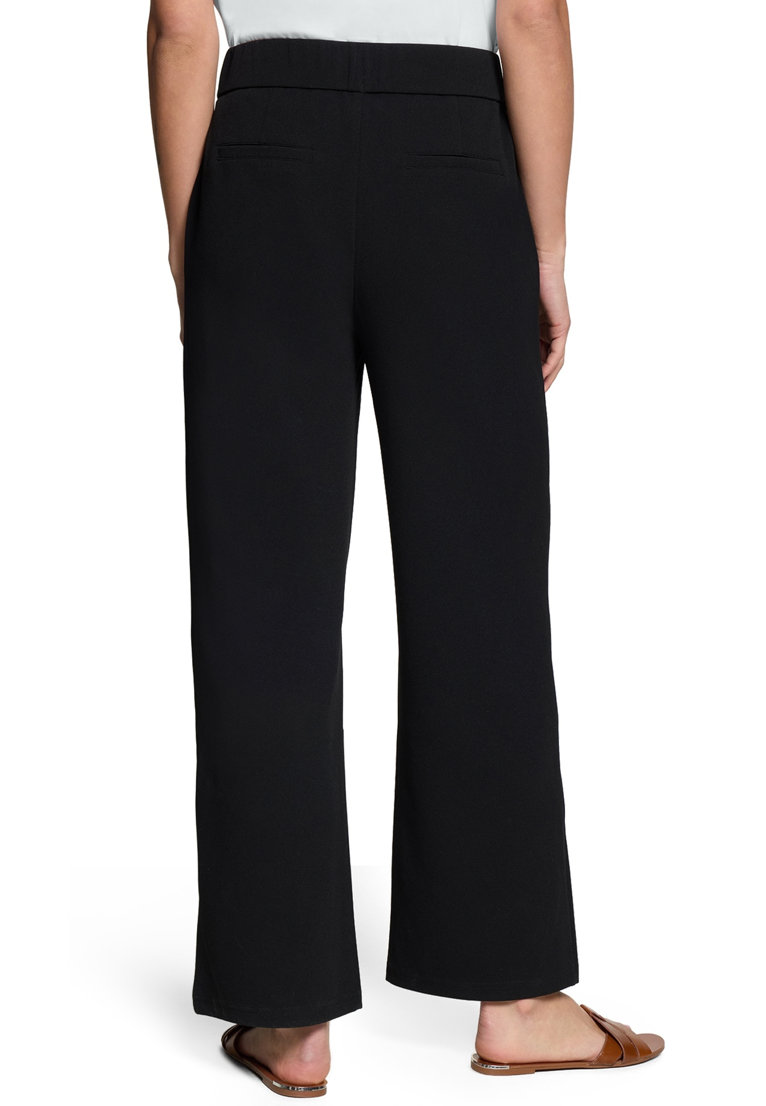 Zero Stoffhose Mit Elastischem Bund 28 Inch, Schwarz, 34