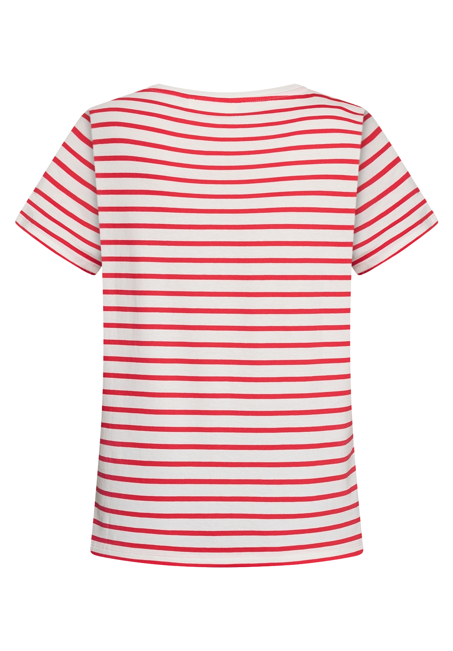Cartoon Kurzarm-Shirt Mit Rundhalsausschnitt, Weiß, 36
