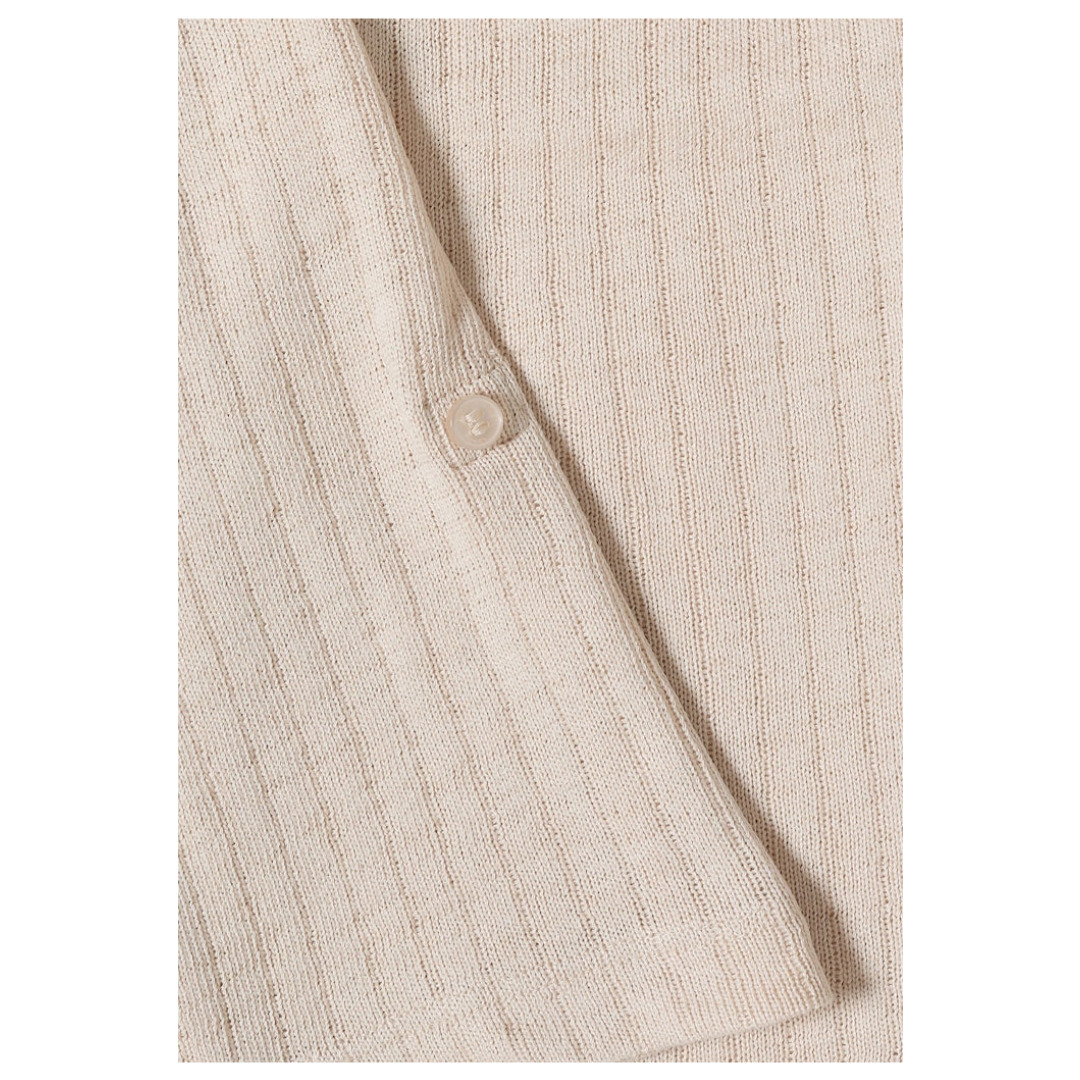 Cecil Cardigan, Turn-Up, FüR Damen, Beige, Xl