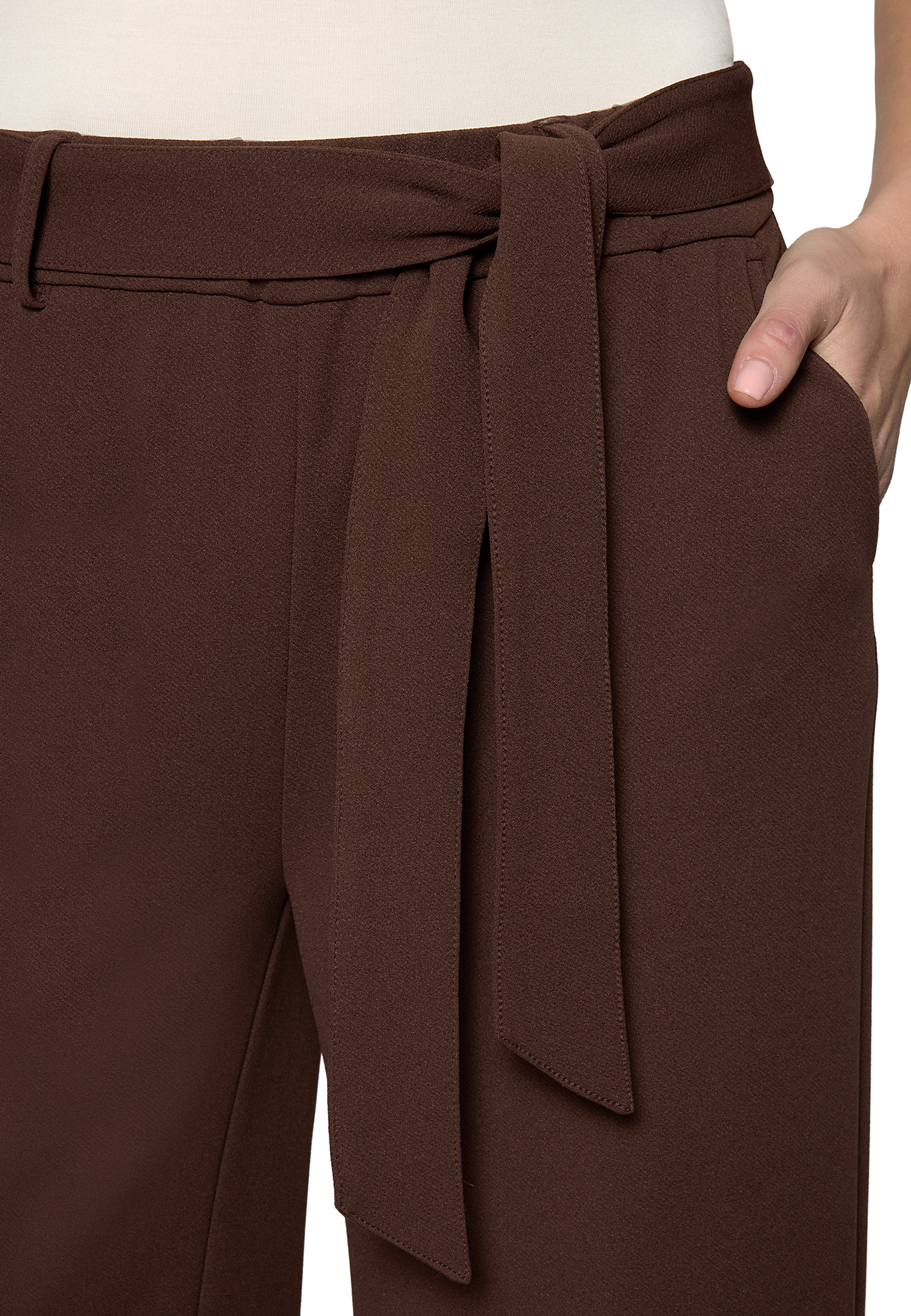 Zero Sommerhose Mit BindegüRtel, Braun, 38