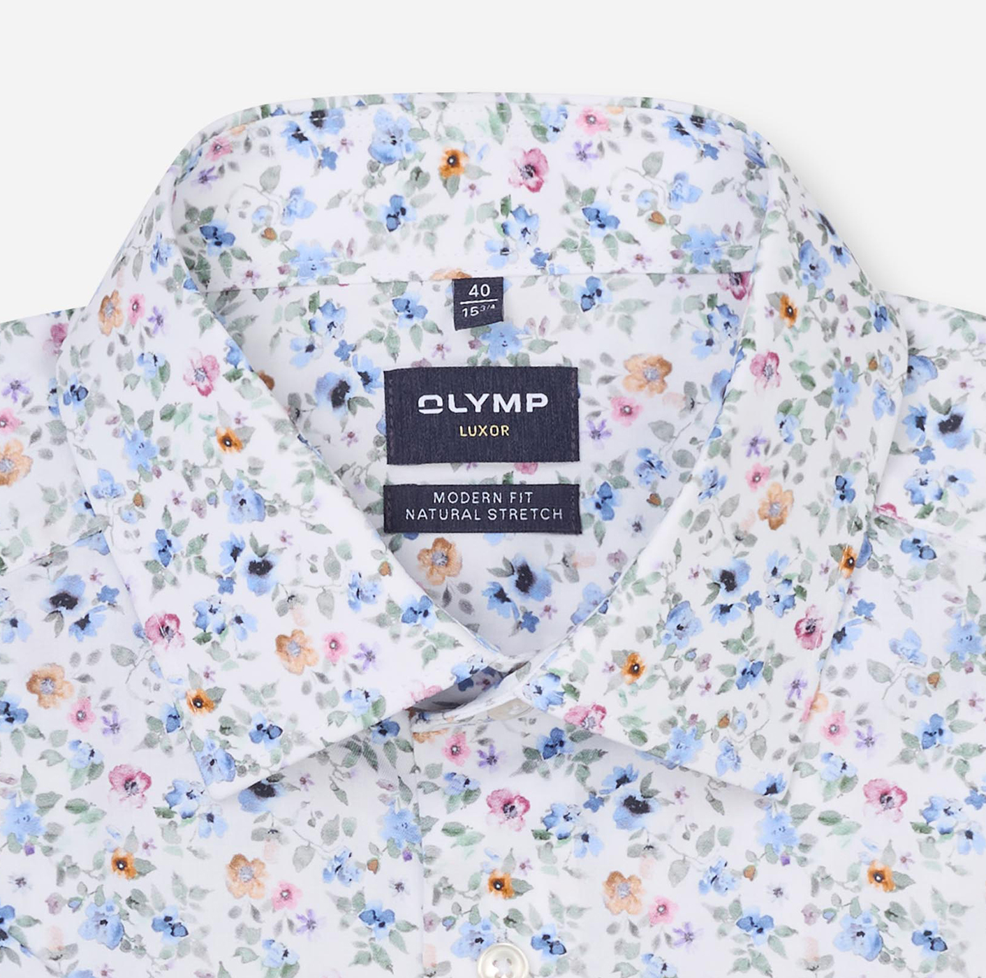 Olymp Freizeithemd Luxor, Modern Fit, Halbarm, Kent, FüR Herren, Weiß, 42