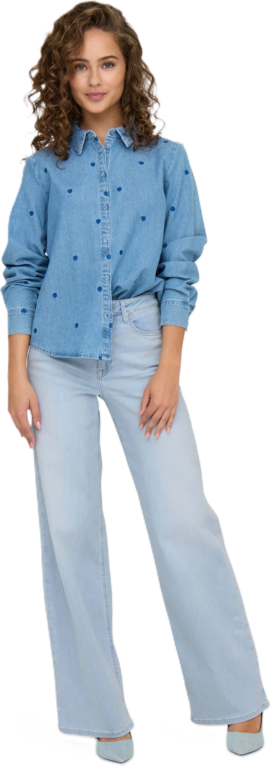 Only® Jeanshose, Wide Fit, High Waist, FüR Damen, Blau, L/32