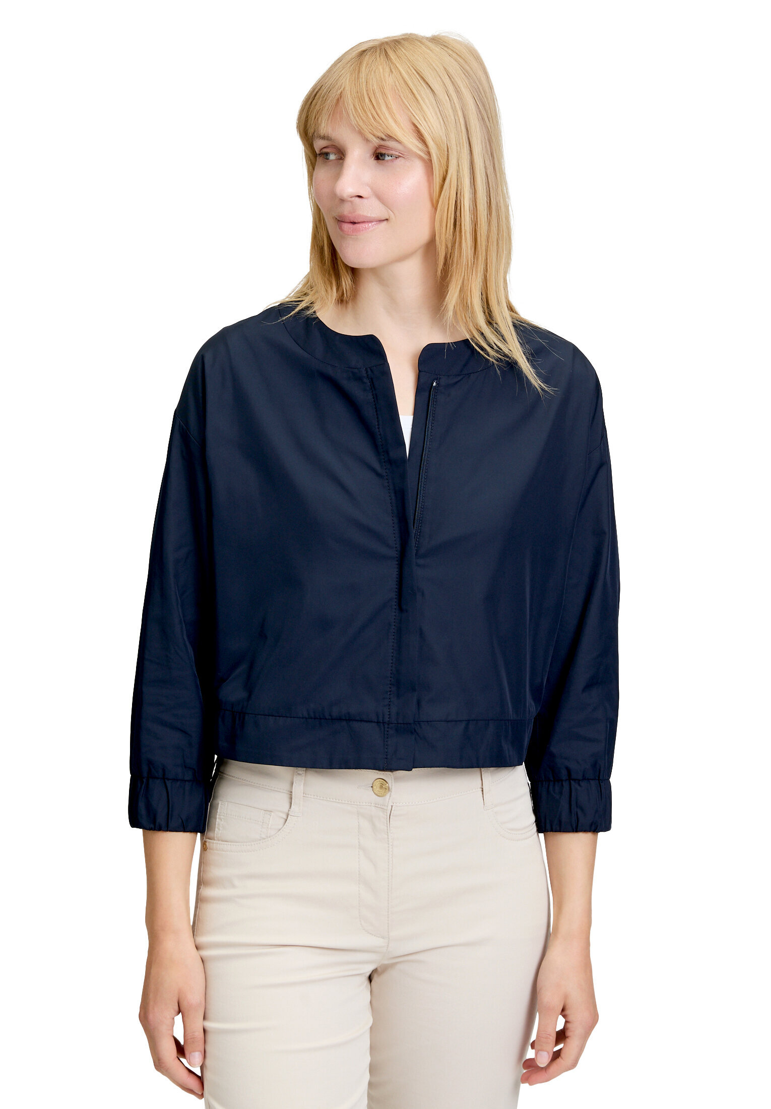 Betty Barclay Blouson Mit 3/4 Arm, Blau, 40