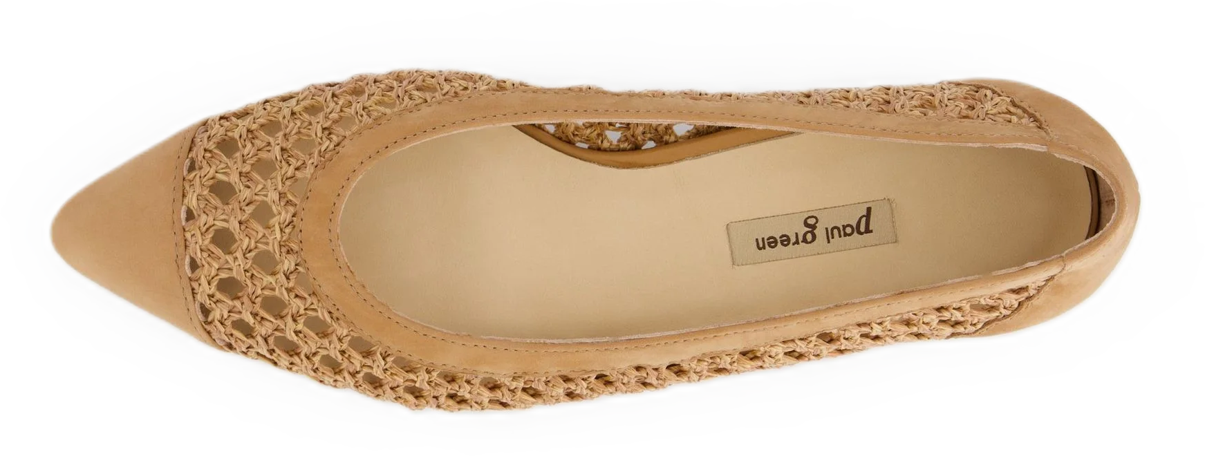Paul Green Ballerinas, Nubukleder, Flecht-Optik, FüR Damen, Braun, 40
