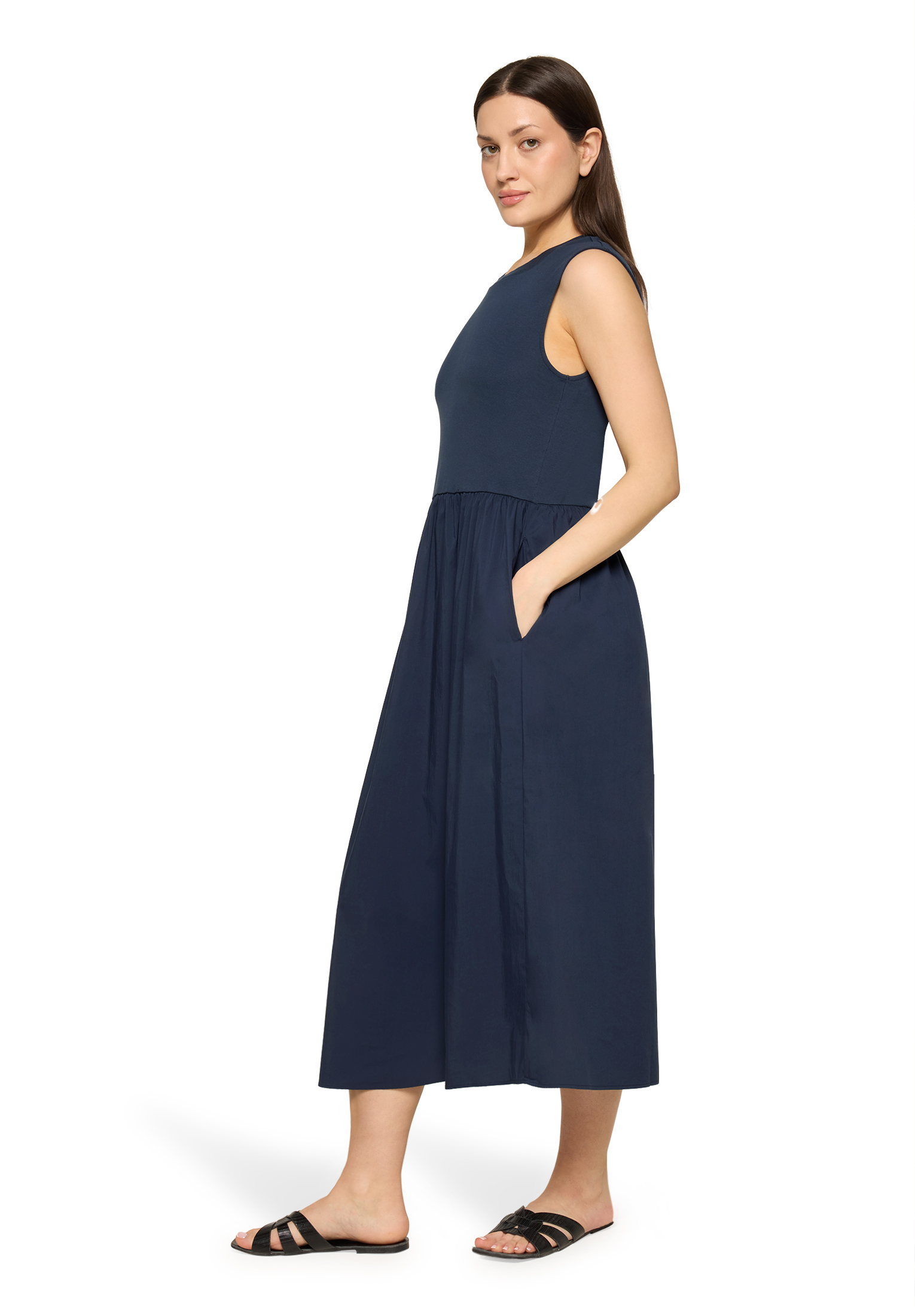 Cartoon Shirtkleid, U-Ausschnitt, FüR Damen, Blau, 46