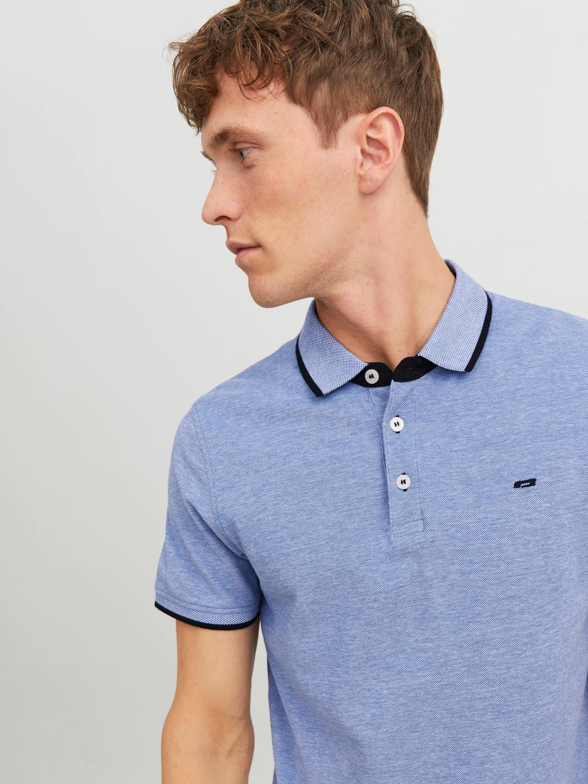 Originals By Jack & Jones Poloshirt, Kurzarm, Stickerei, FüR Herren, Blau, S