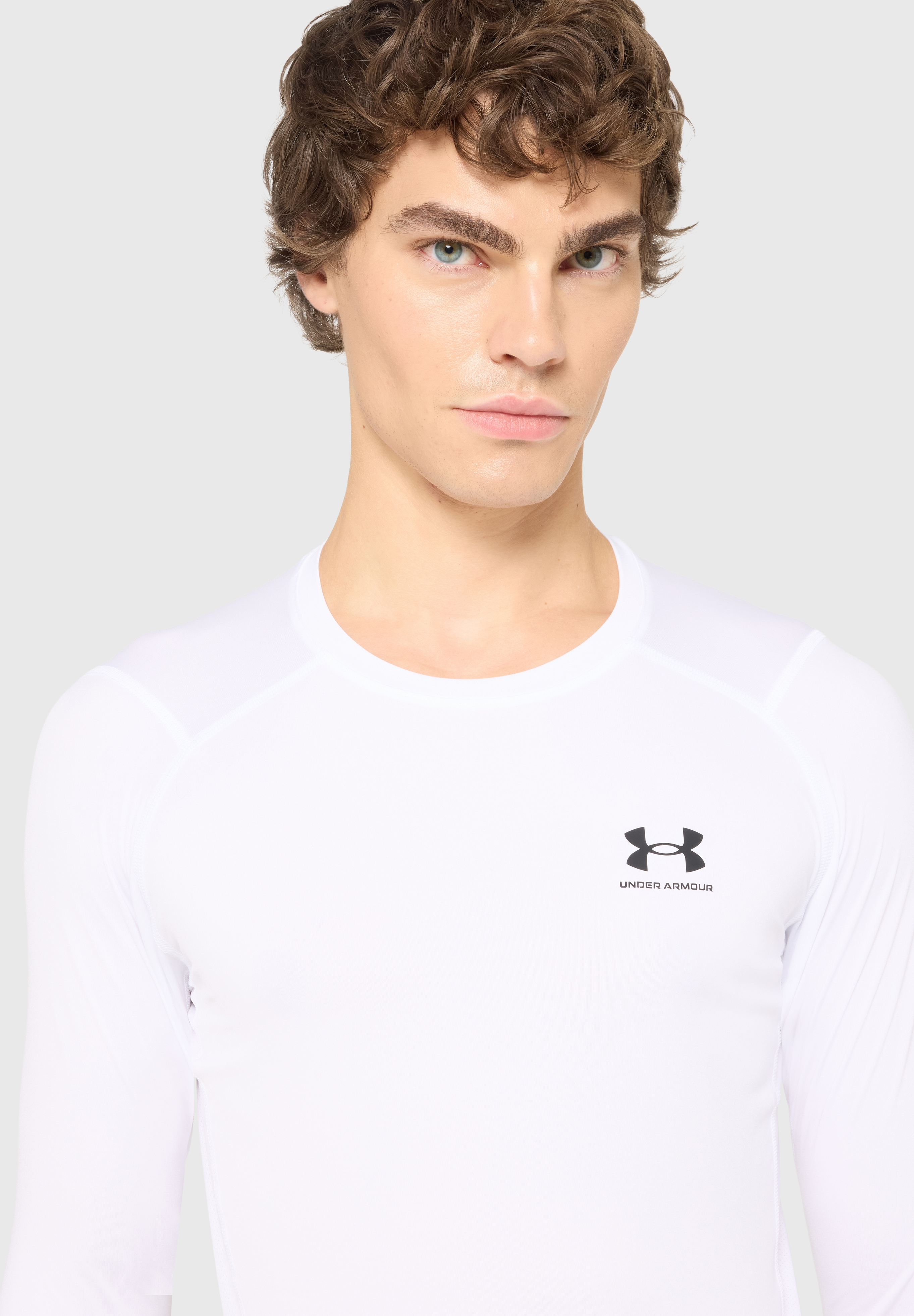 Under Armour Shirt, Langarm, Rundhals-Ausschnitt, FüR Herren, Weiß, Xxl