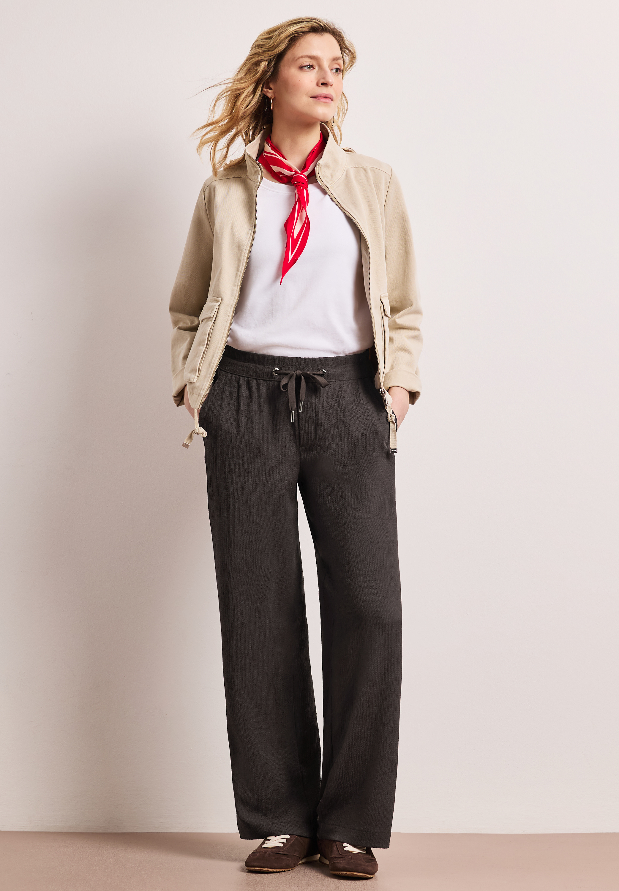 Street One Stoffhose, High-Waist, FüR Damen, Braun, 36/30