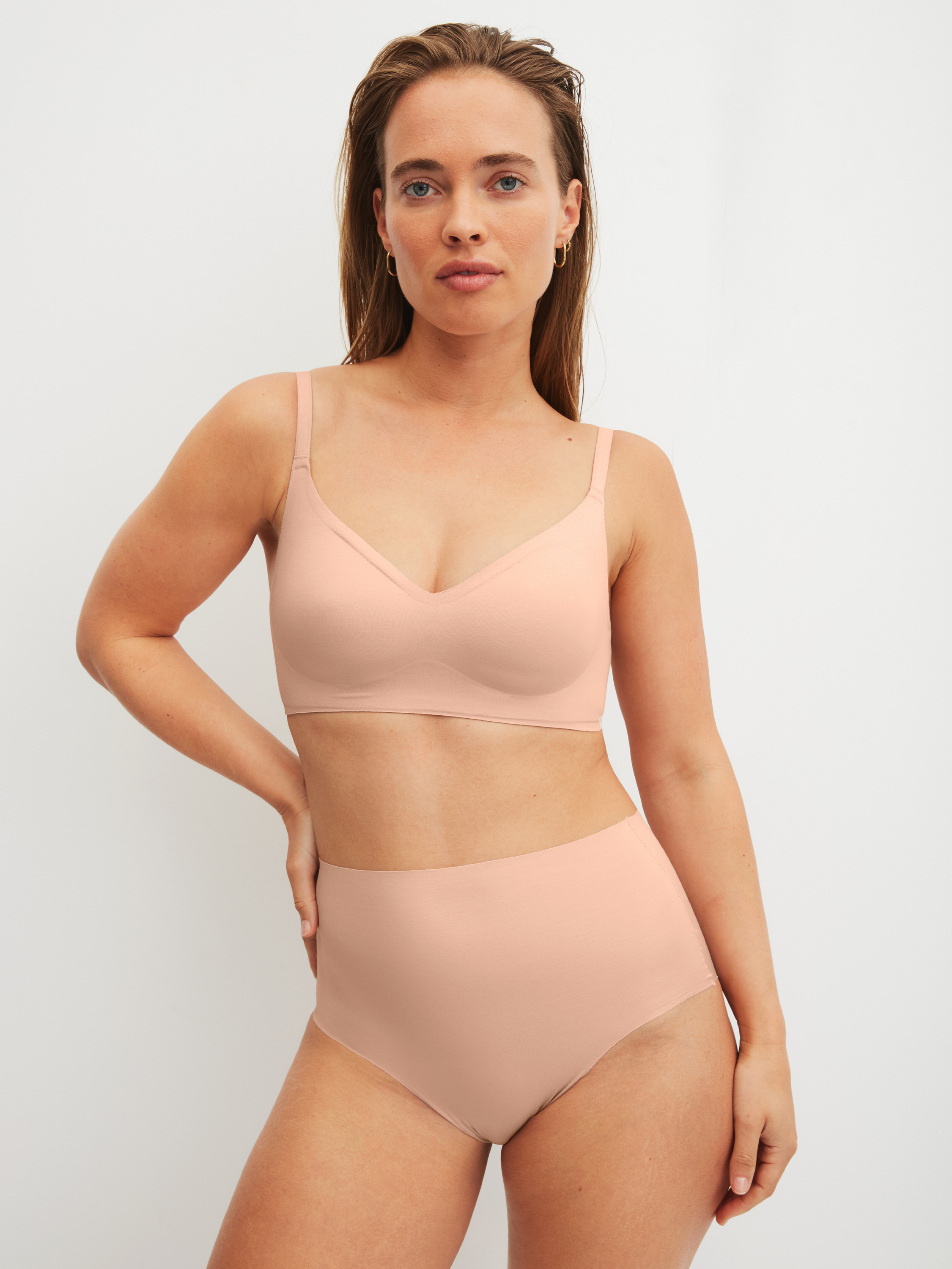 Calida Damen High-Waist Slip Natural Skin, Rosa, L