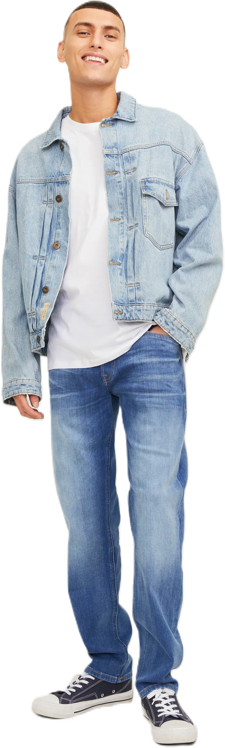 Originals by Jack & Jones Jeans, "Mike" 5-Pocket, Used-Look, FüR Herren, Blau, 32/32