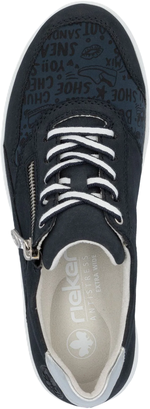 Rieker Sneaker, ReißVerschluss, FüR Damen, Blau, 42