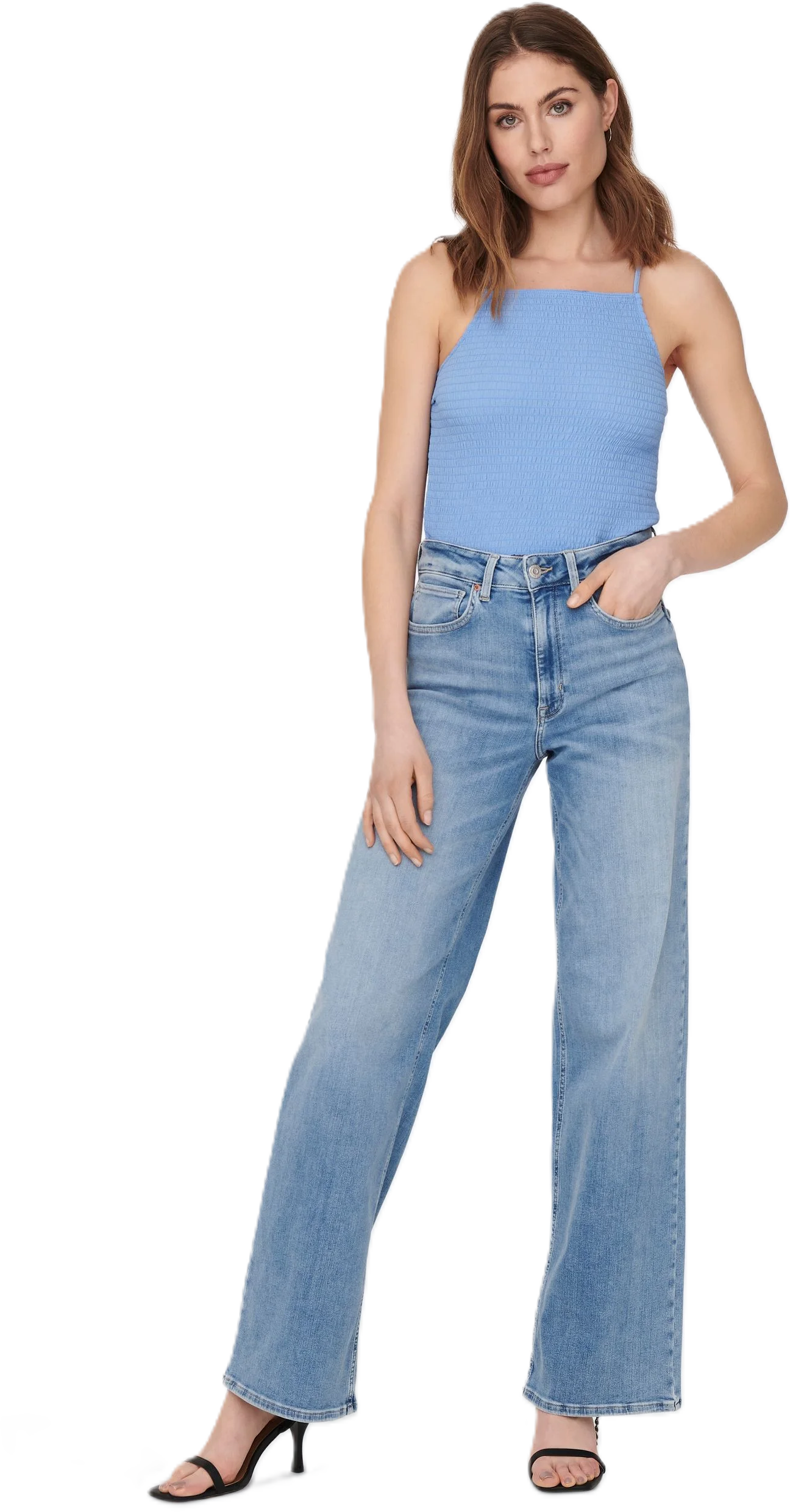 Only® Jeans, Wide-Fit, Waschung, FüR Damen, Blau, XL/30