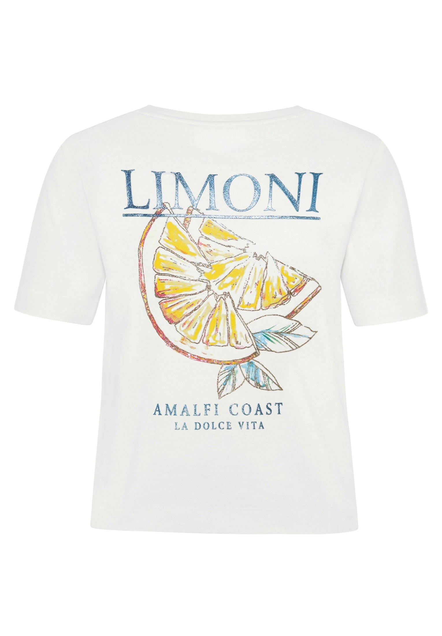 Cartoon T-Shirt, Baumwolle, FüR Damen, Weiß, 42