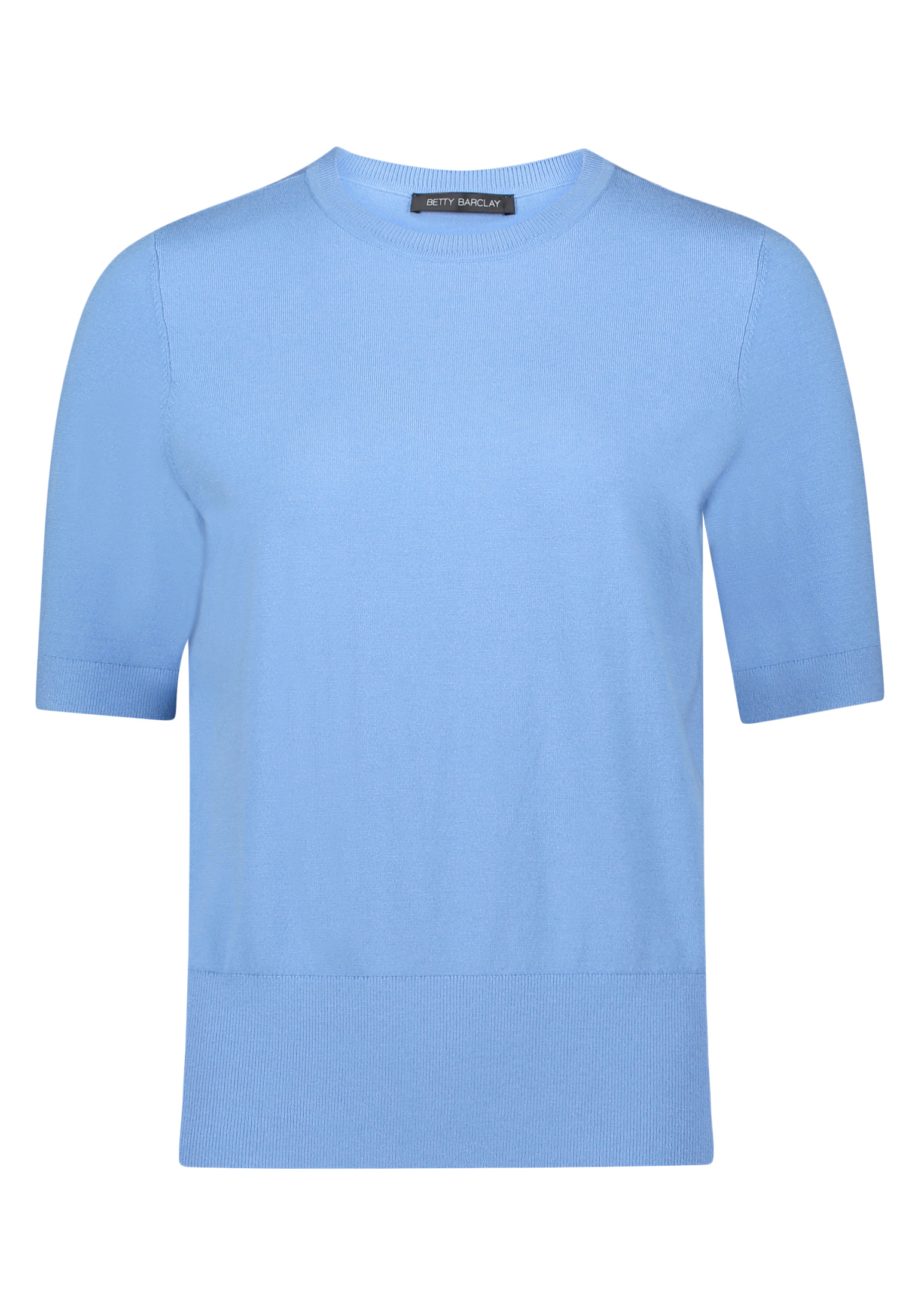 Betty Barclay Basic-Pullover Kurzarm, Blau, 36