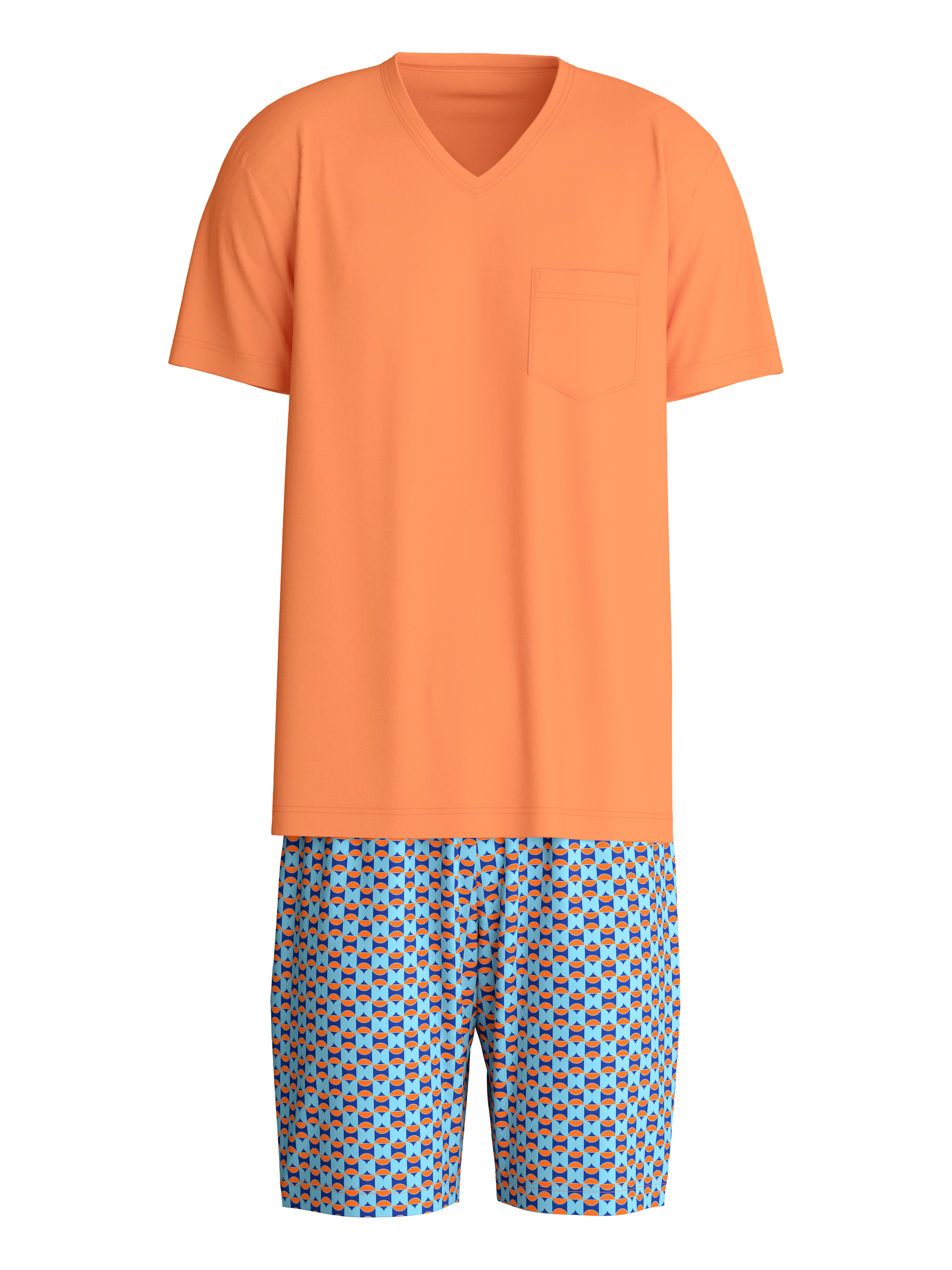 Calida Schlafanzug, Kurz, FüR Herren, Orange, S
