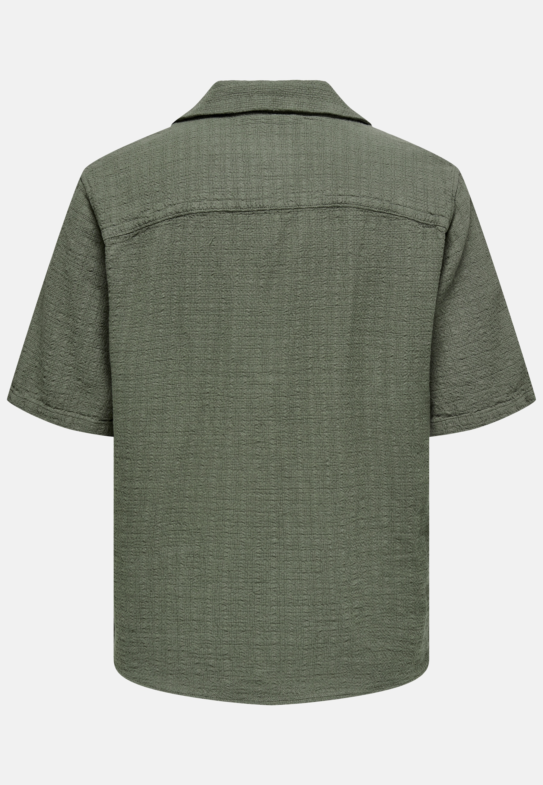 Only & Sons Freizeithemd "Latham", Regular Fit, Kurzarm, Reverskragen, FüR Herren, GrüN, XL