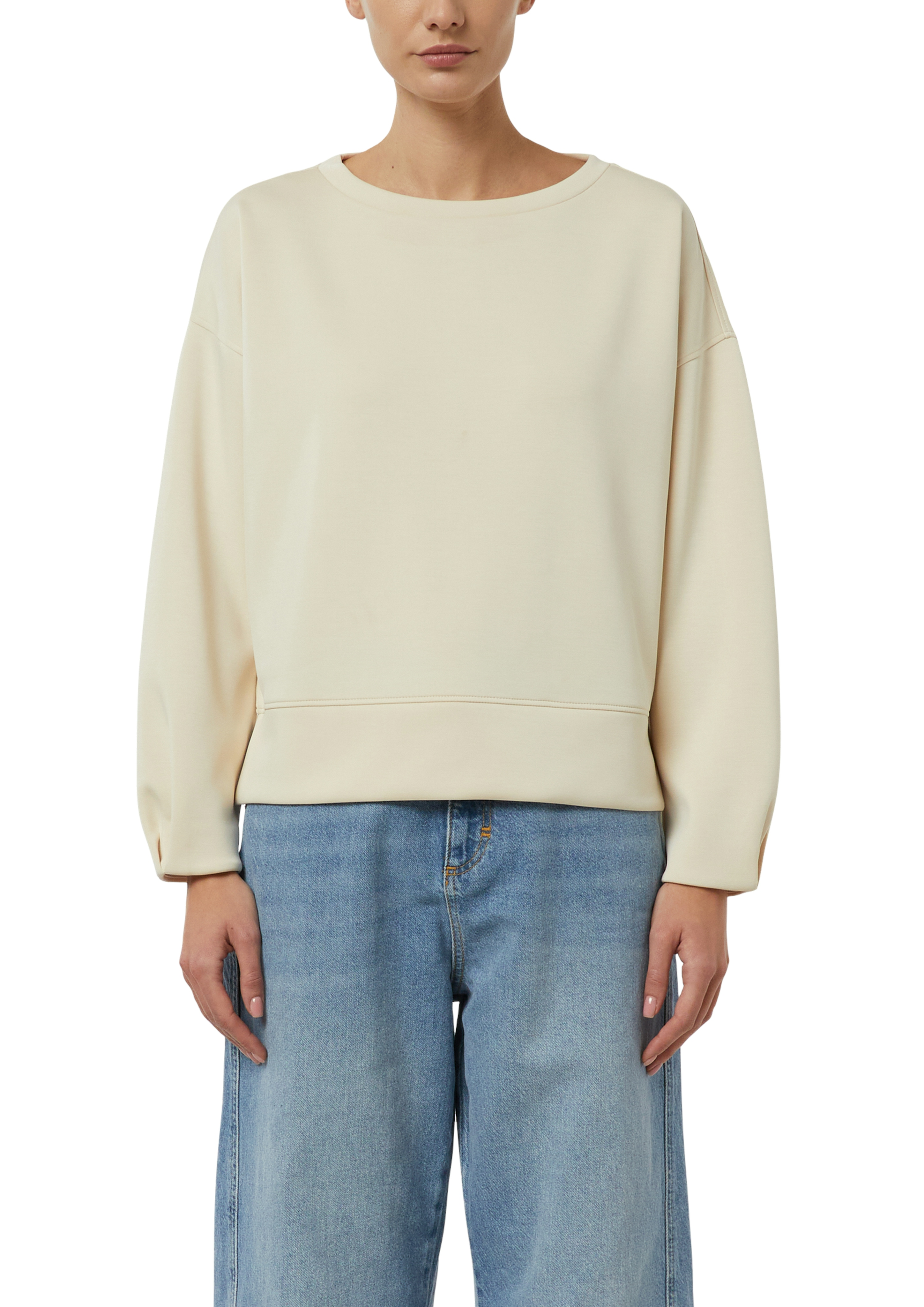 Comma, Sweatshirt, Saumschlitze, FüR Damen, Beige, 42