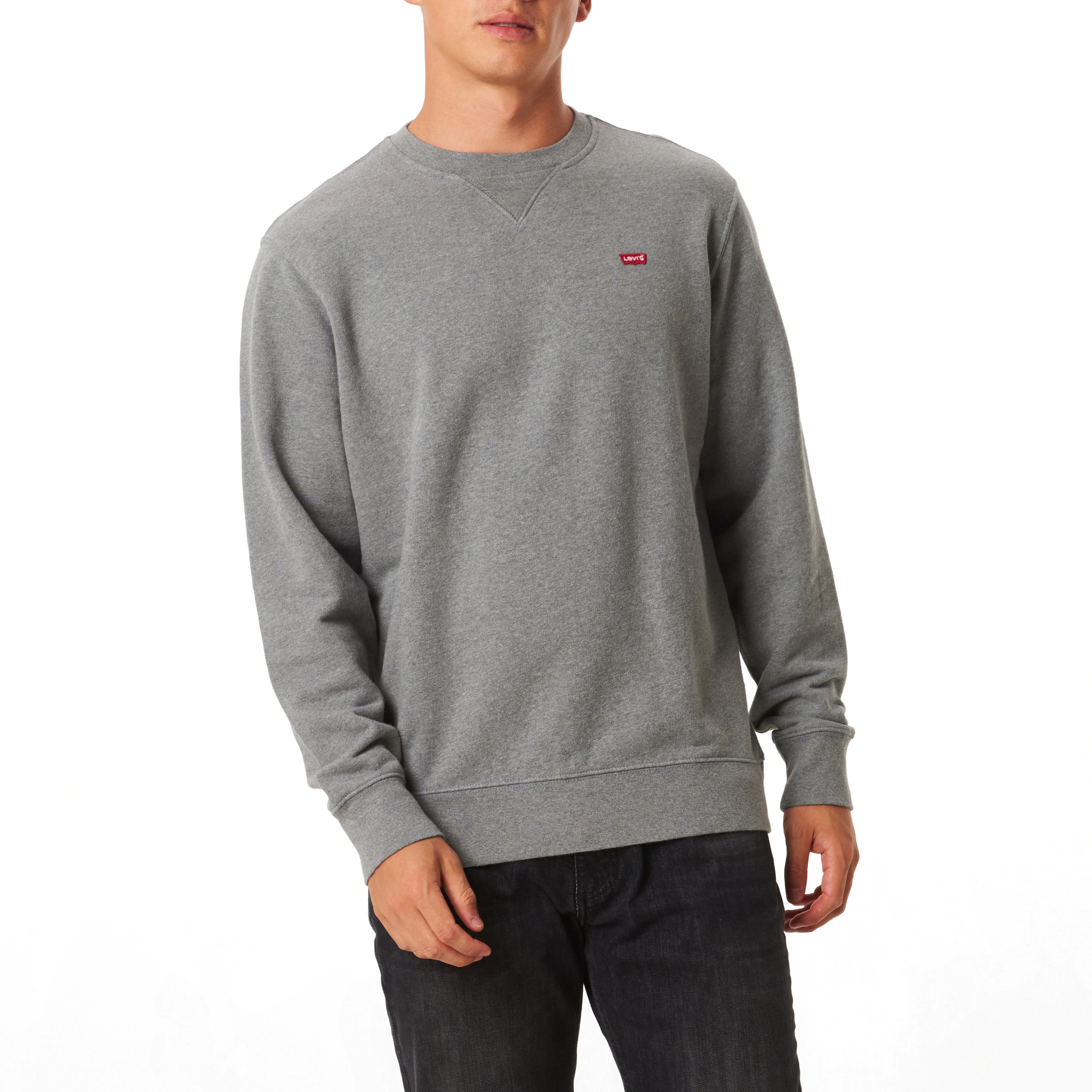Levi's® Sweatshirt, Rundhalsausschnitt, Meliert, FüR Herren, Grau, L