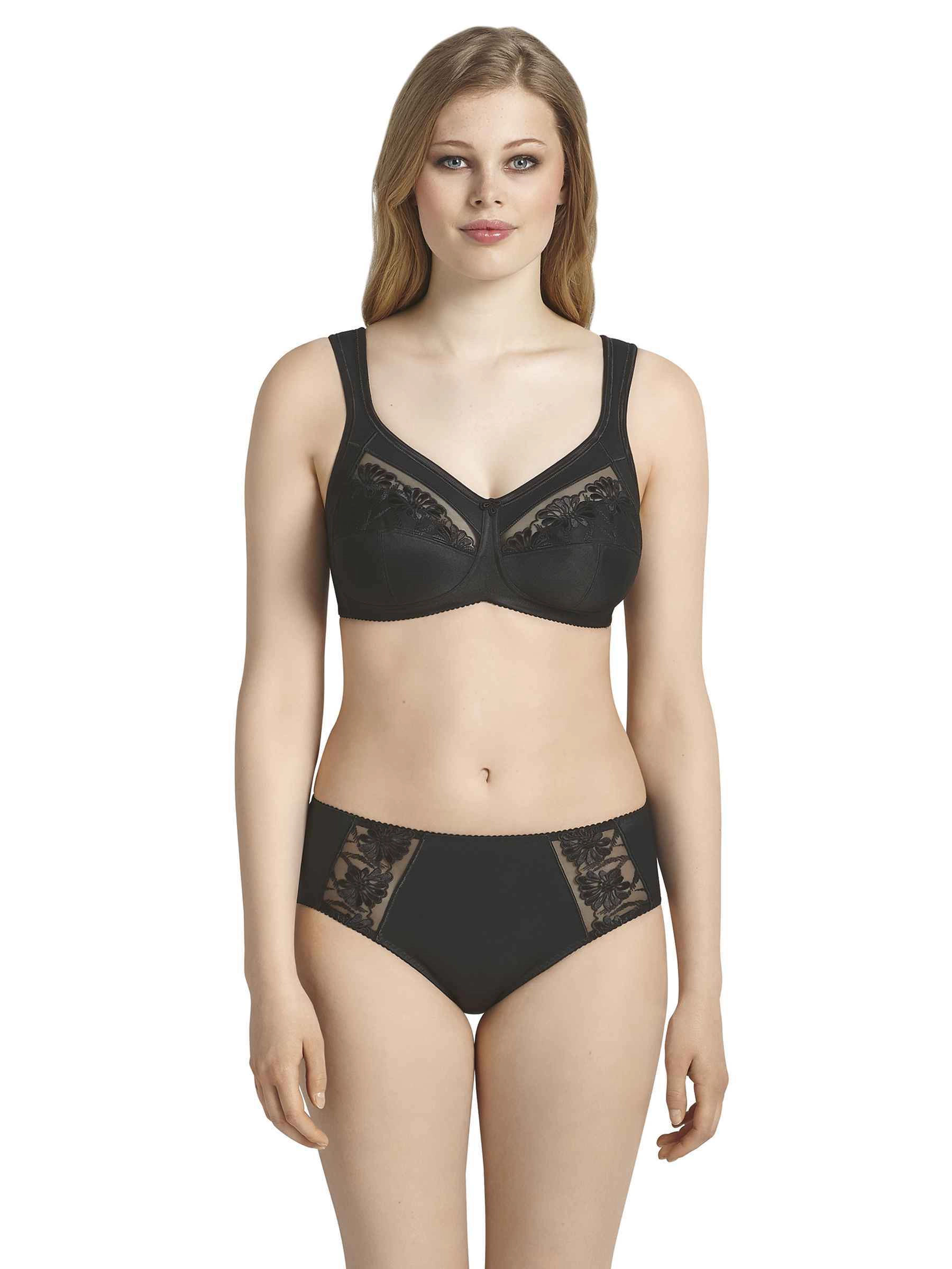 Anita Safina Entlastungs-Bh, Breite TräGer, FüR Damen, Schwarz, 80G