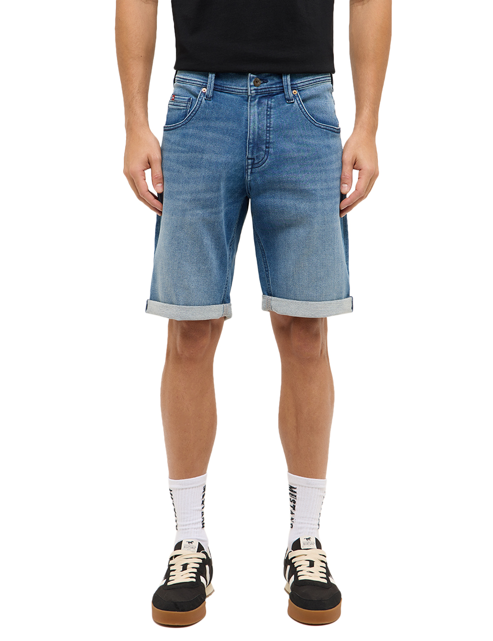 Mustang® Jeans-Bermudas Chicago, 5-Pocket, FüR Herren, Blau, 32