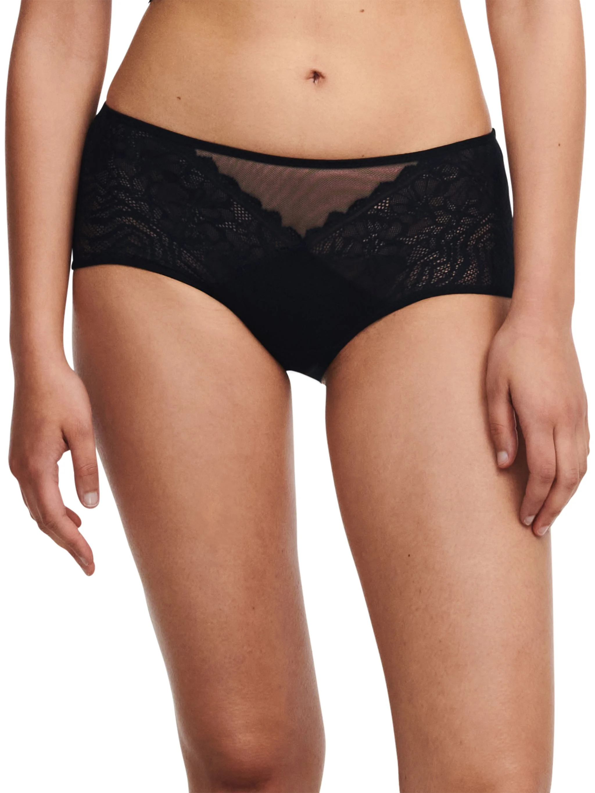 Chantelle Floral Touch HüFtslip, Florale Spitze, FüR Damen, Schwarz, 44