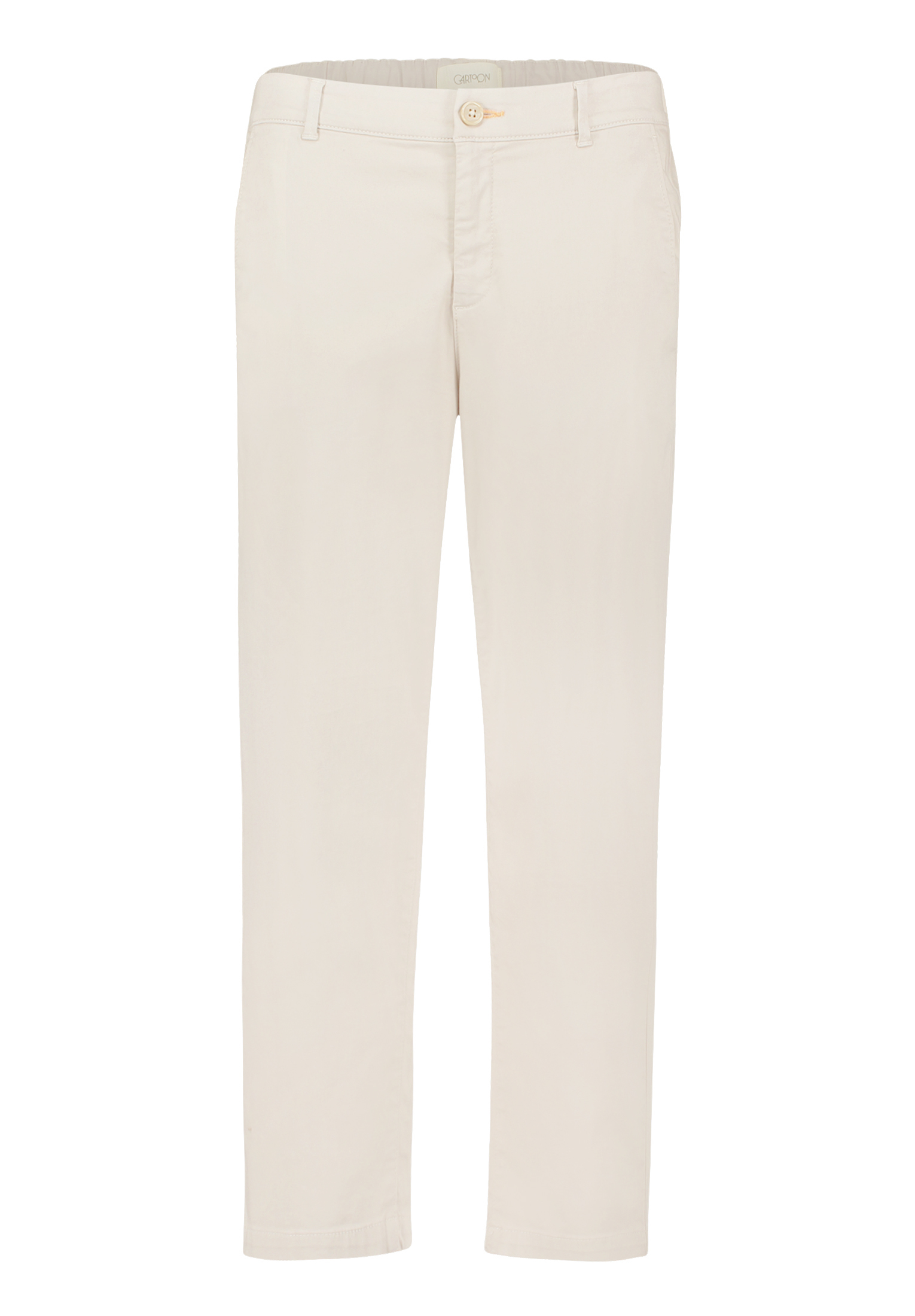 Cartoon Chino-Hose Mit Gummizug, Beige, 34