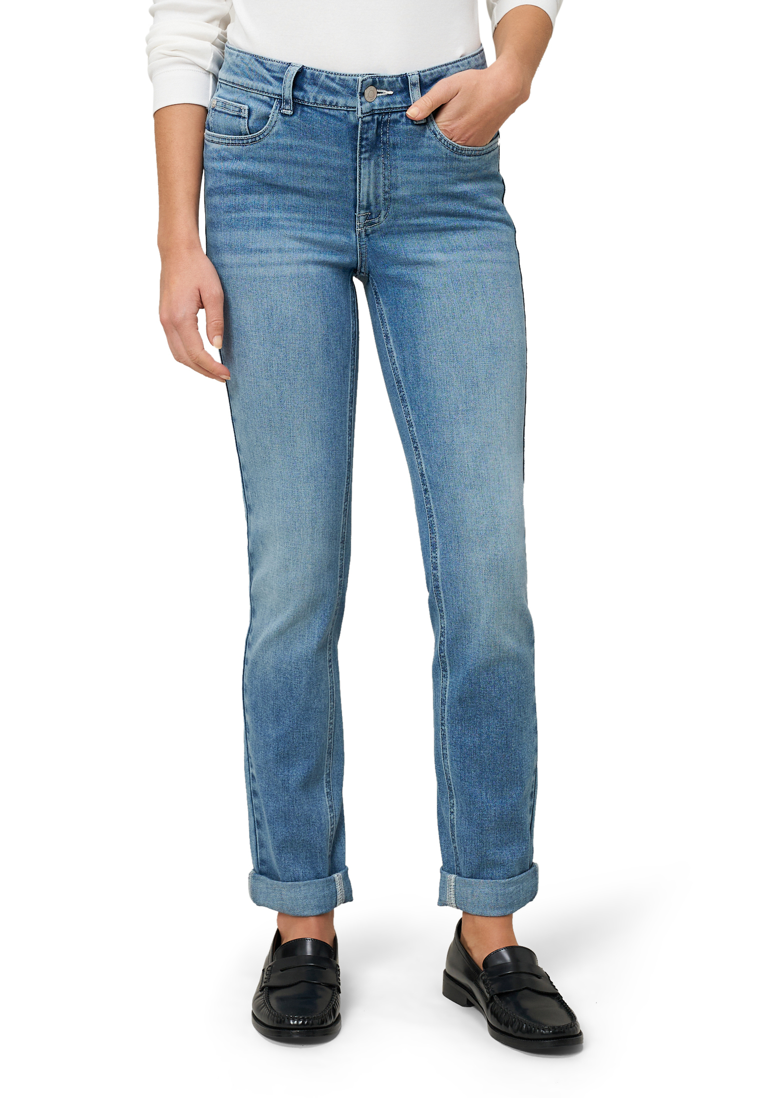 Zero Jeans Style Orlando Schmales Bein 32 Inch, Blau, 36