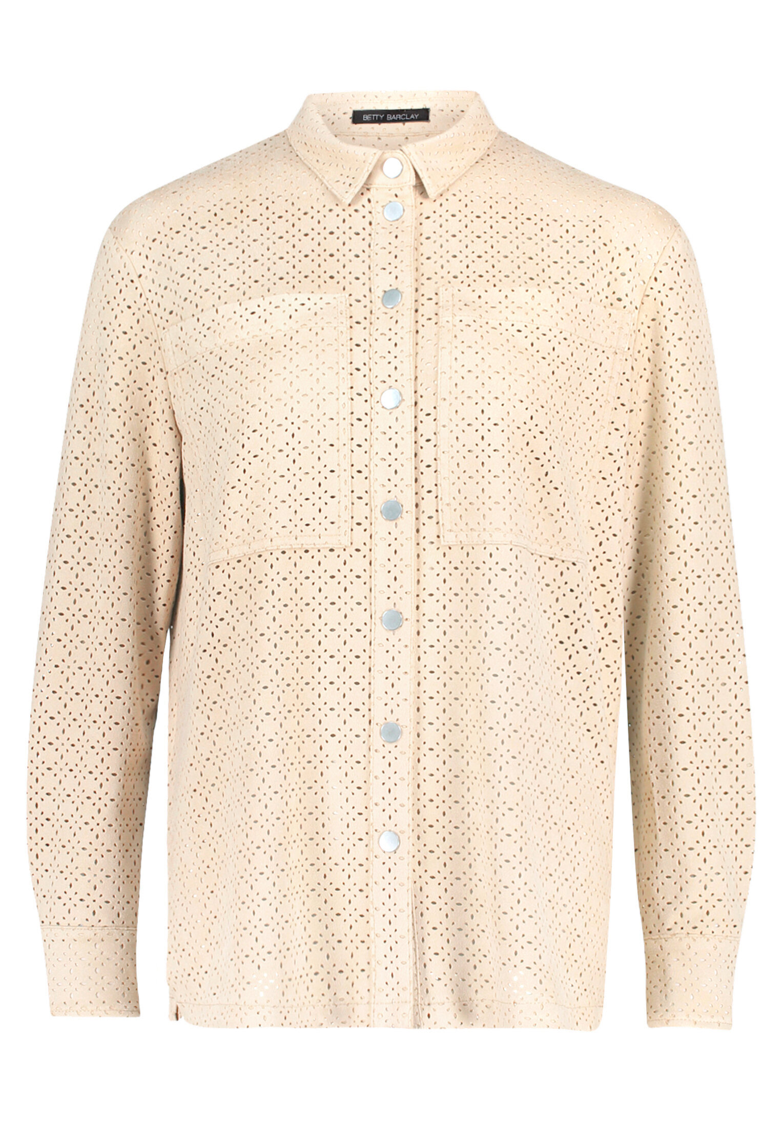 Betty Barclay Hemdbluse Mit Knopfleiste, Beige, 36