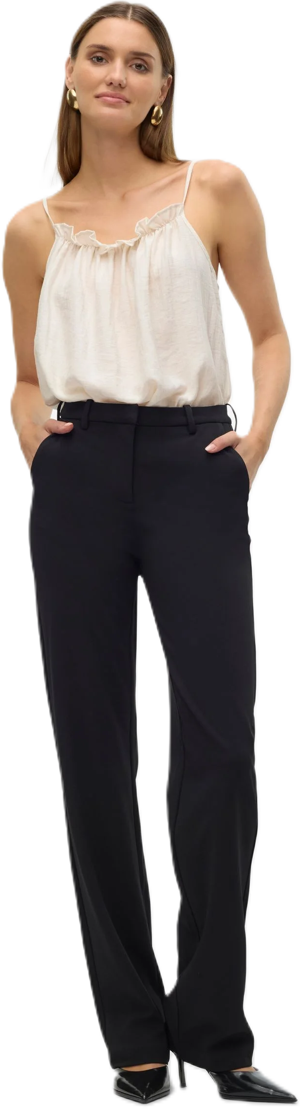 Vero Moda® Stoffhose "Aya", Eingrifftaschen, FüR Damen, Schwarz, M/32
