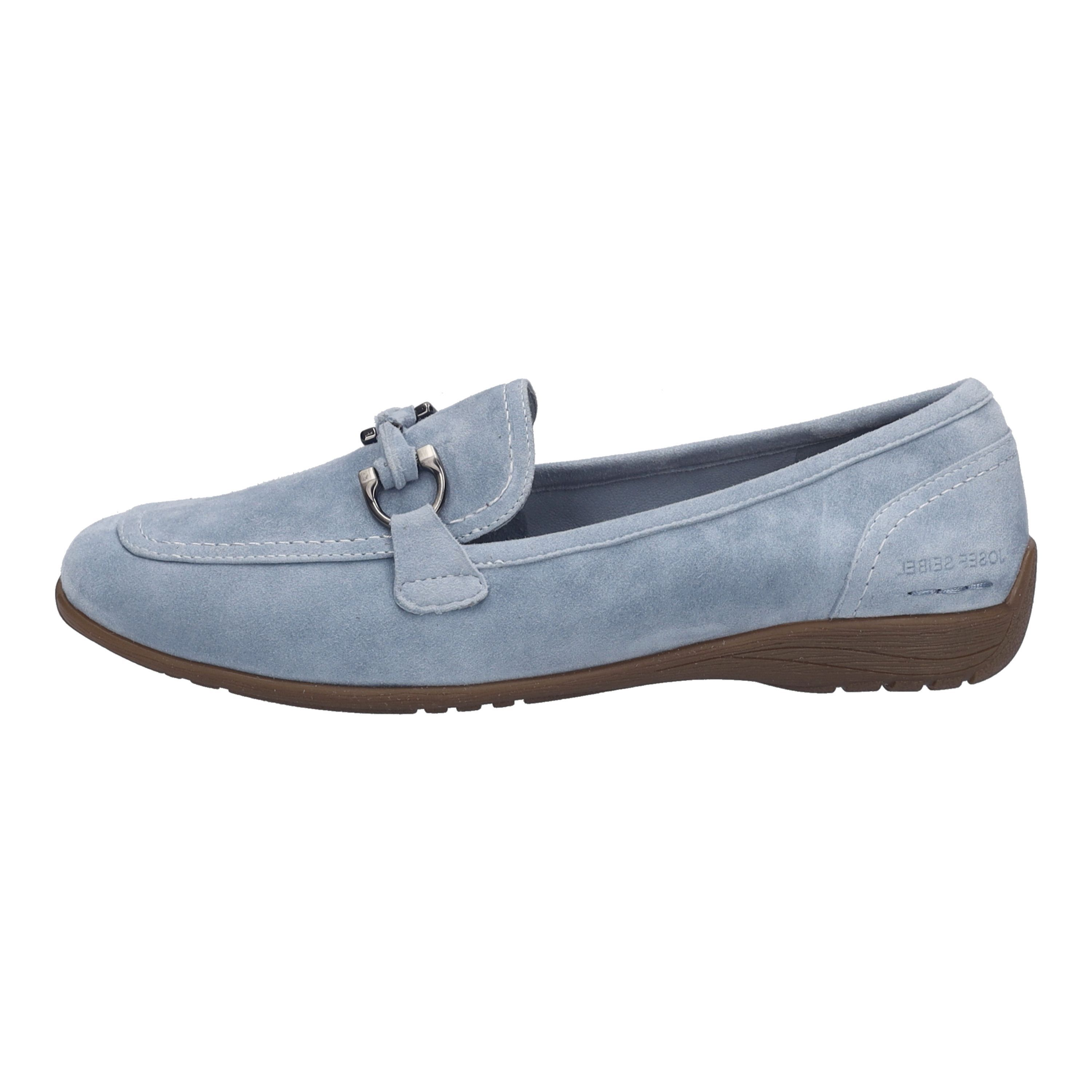 Seibel Ballerinas Fenja 34, Leder, Zierschnalle, FüR Damen, Blau, 39