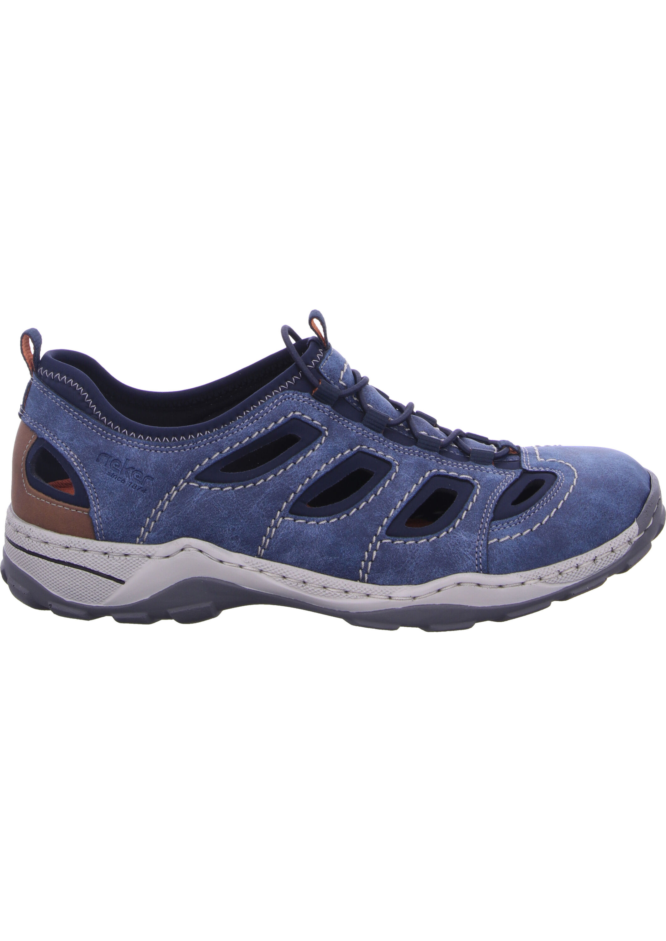 Rieker Slipper, Zuglasche, FüR Herren, Blau, 45