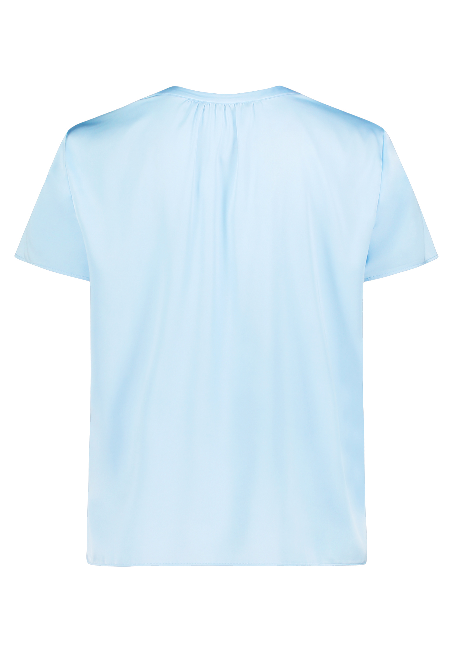 Betty Barclay Satin-Bluse Kurzarm, Blau, 38