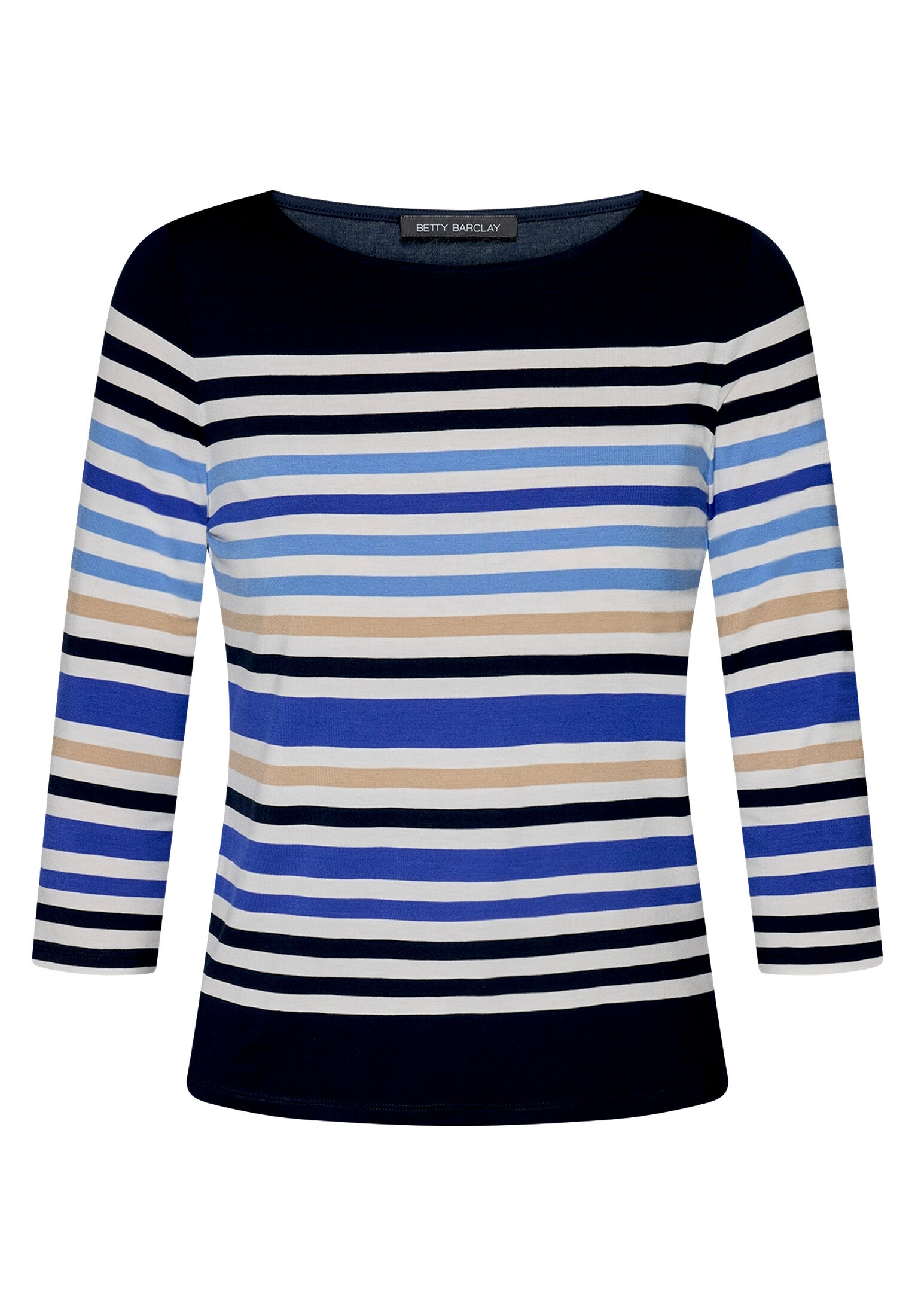 Betty Barclay Basic Shirt Mit U-Boot-Ausschnitt, Blau, 48