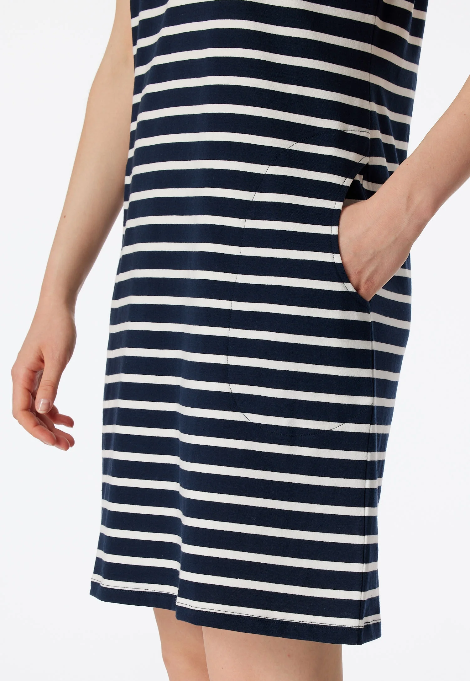 Schiesser Casual Essentials Sleepshirt, Kurzarm, FüR Damen, Blau, 46