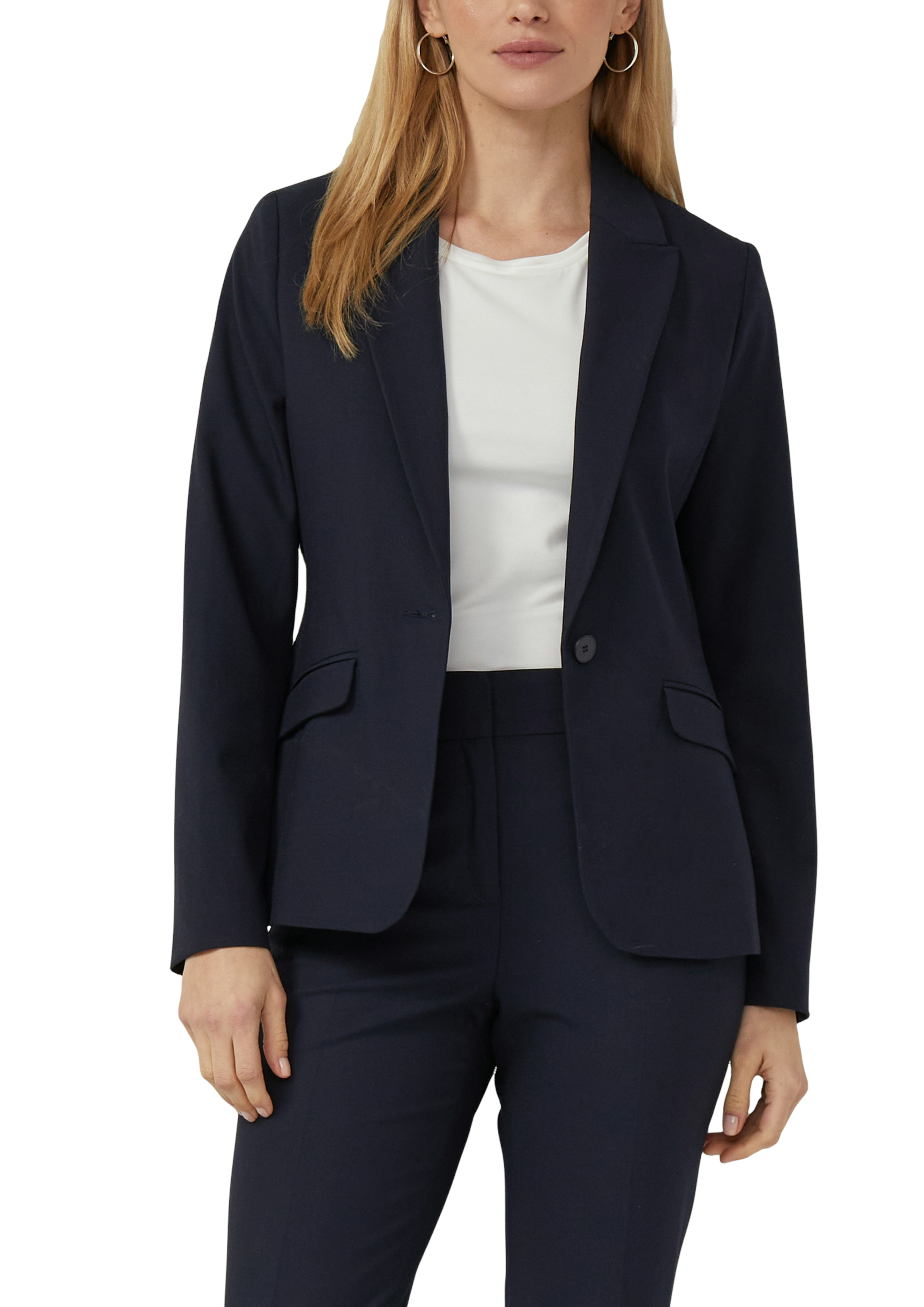 s.Oliver Black Label Blazer, Reverskragen, FüR Damen, Blau, 34
