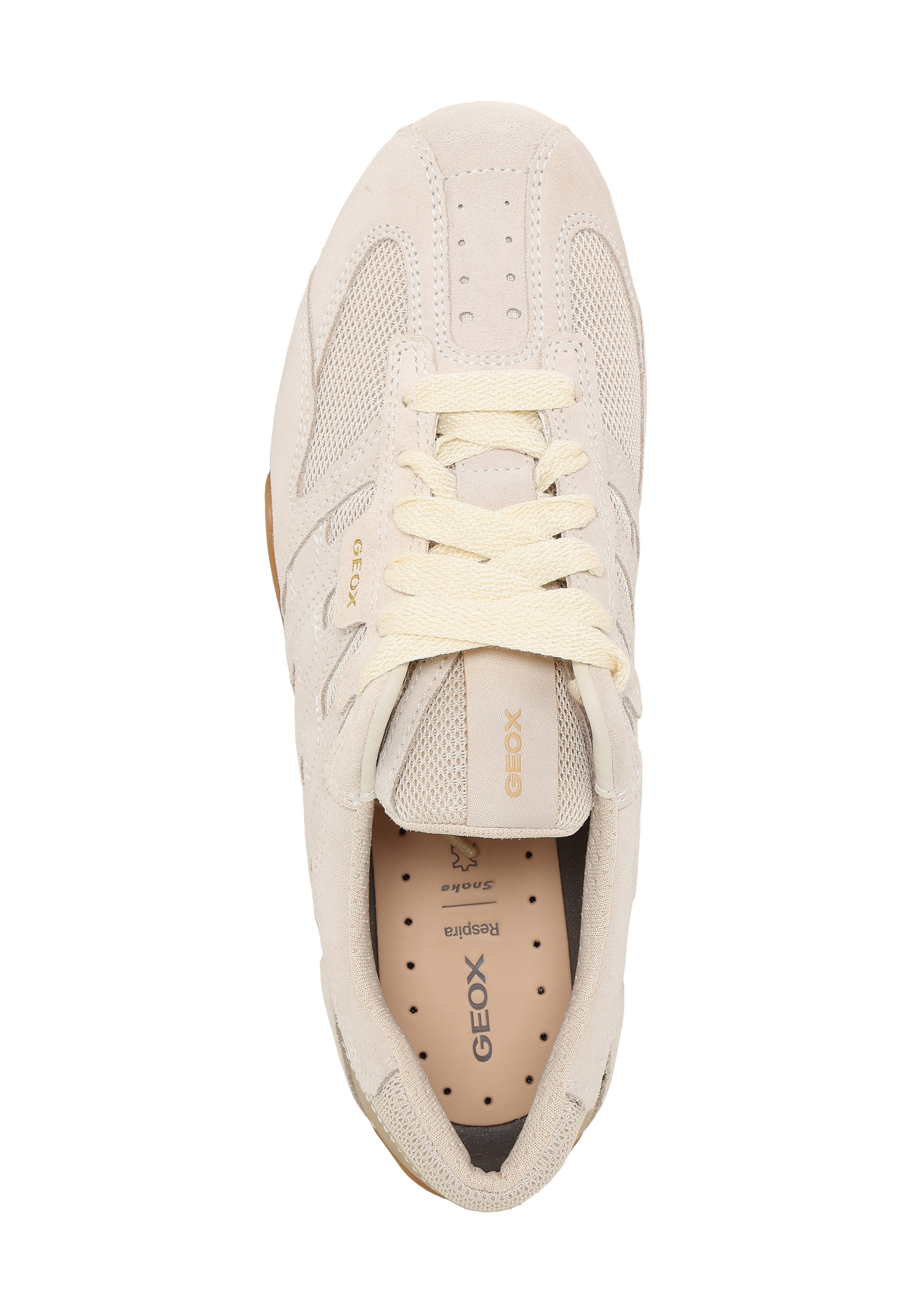 Geox Sneaker, Leder, FüR Damen, Beige, 36
