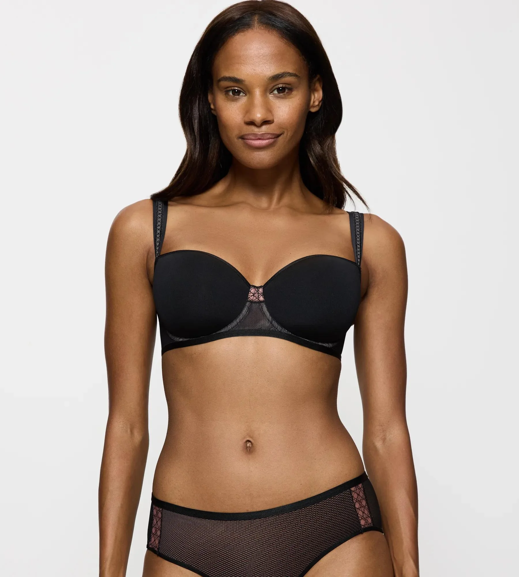 Triumph Cosmic Heartbeat T-Shirt-Bh, Atmungsaktiv, FüR Damen, Schwarz, 70D