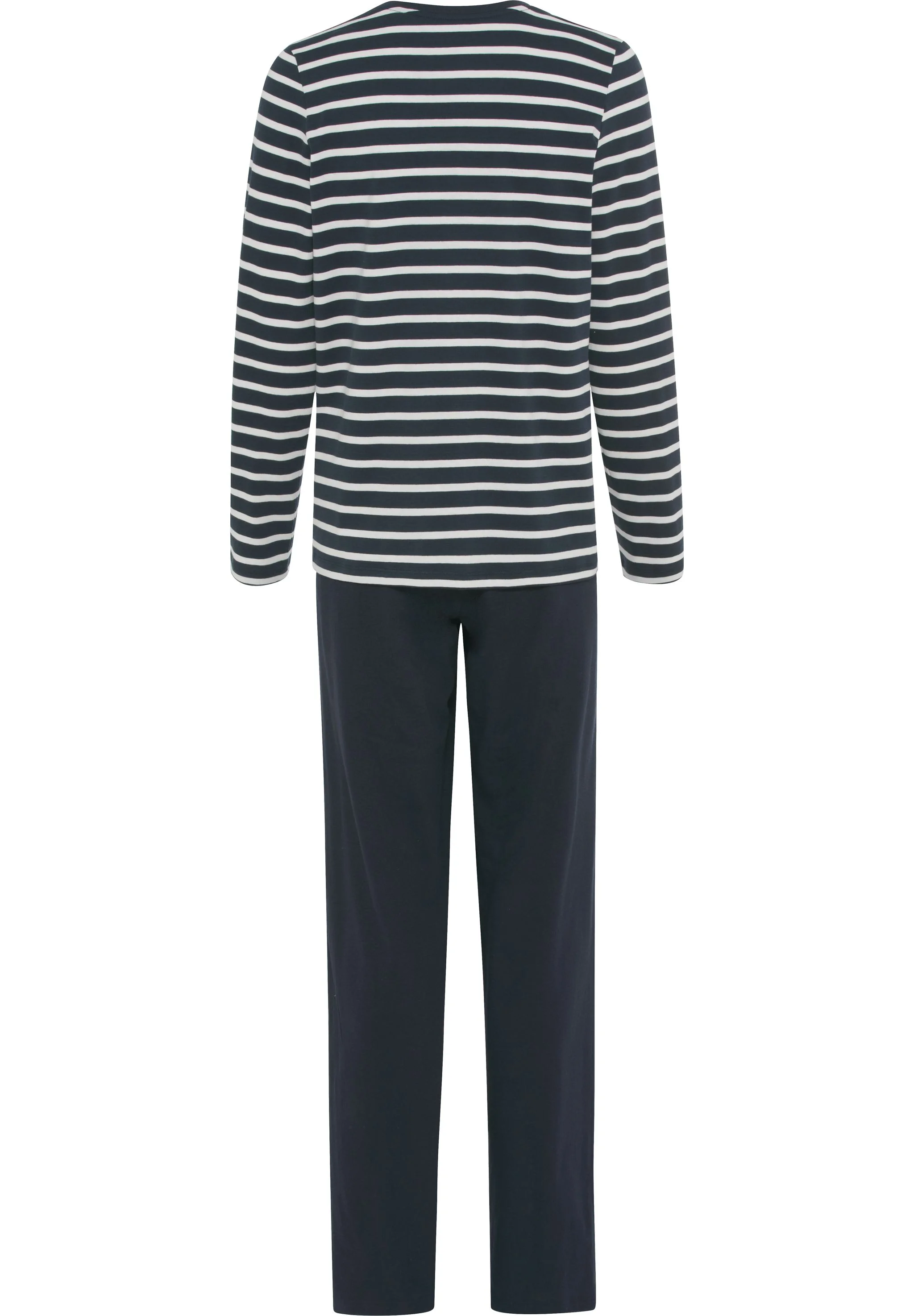Schiesser Casual Essentials Schlafanzug, V-Ausschnitt, FüR Damen, Blau, 38