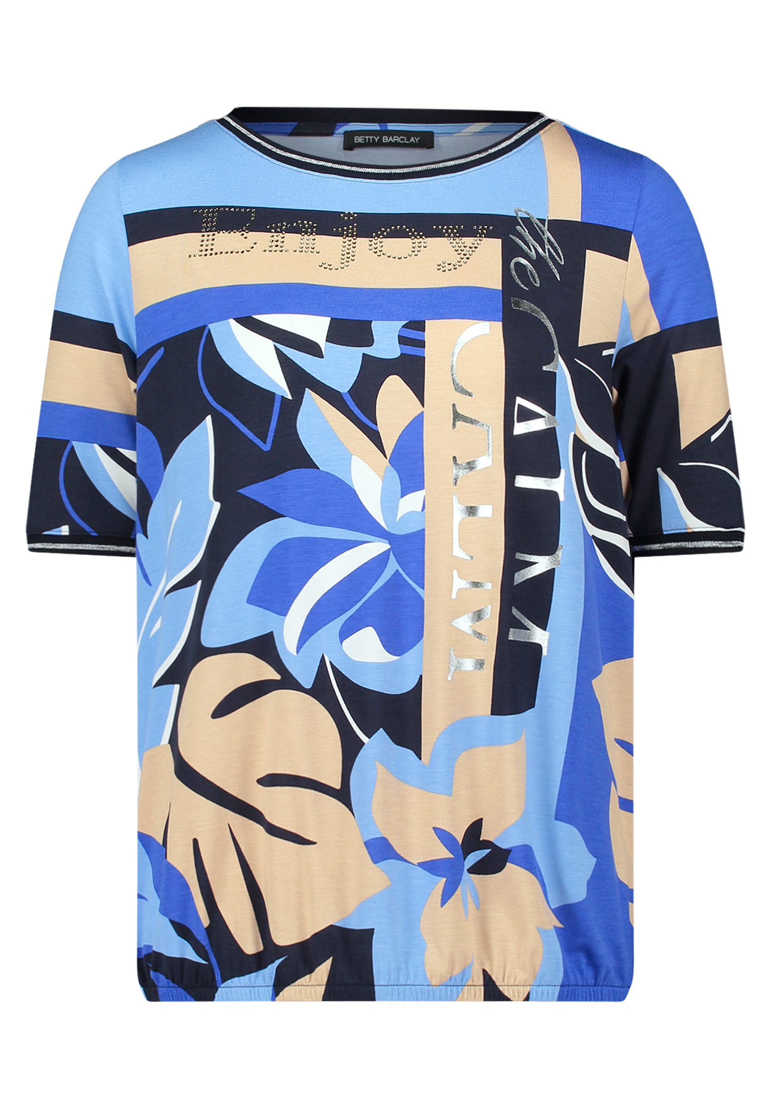 Betty Barclay Casual-Shirt Mit Tunnelzug, Blau, 44