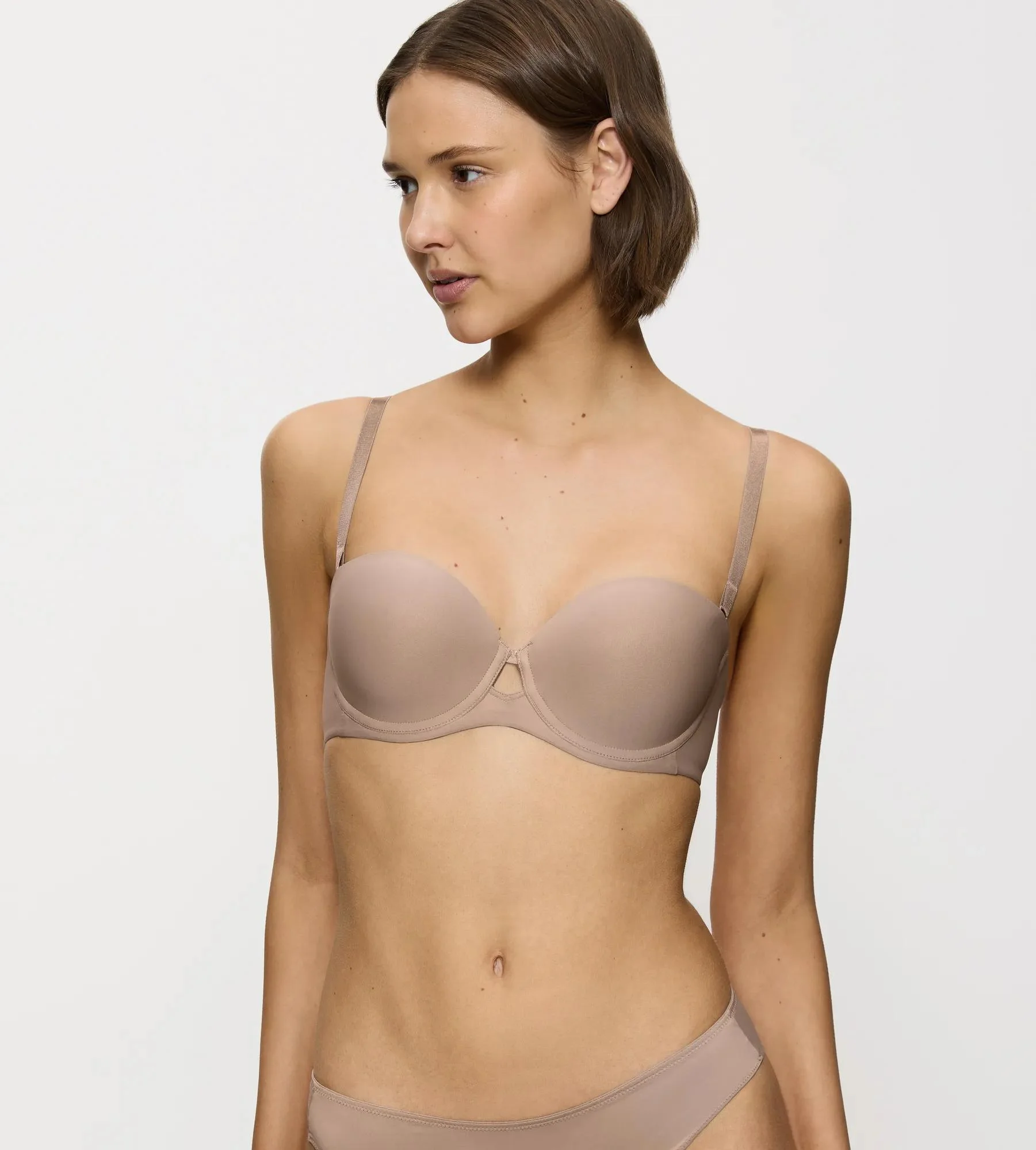 Triumph Pure Micro Multiway-Bh, TräGerlos, Gepolstert, FüR Damen, Braun, 75C