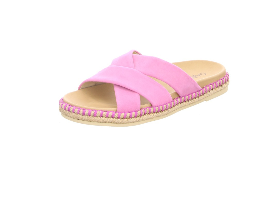 Gabor® Pantoletten, Espadrille-Optik, FüR Damen, Pink, 40