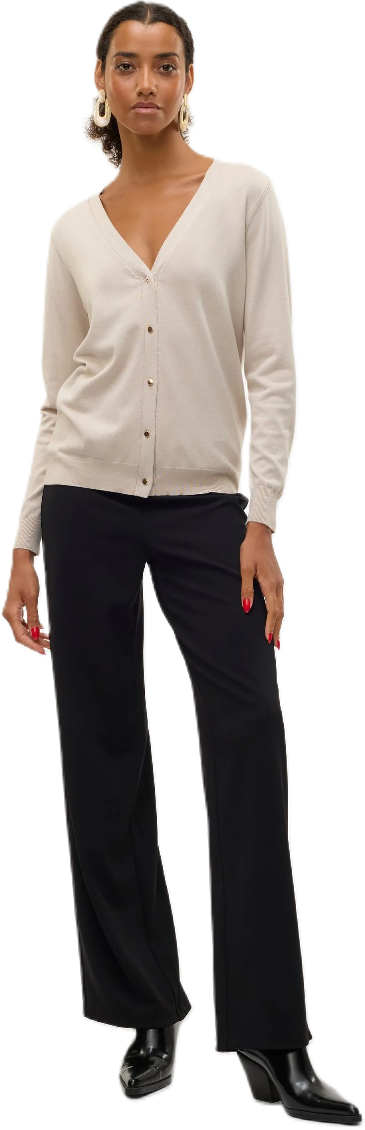 Vero Moda® Stoffhose "Berlin Z", Wide Leg, FüR Damen, Schwarz, XL/32
