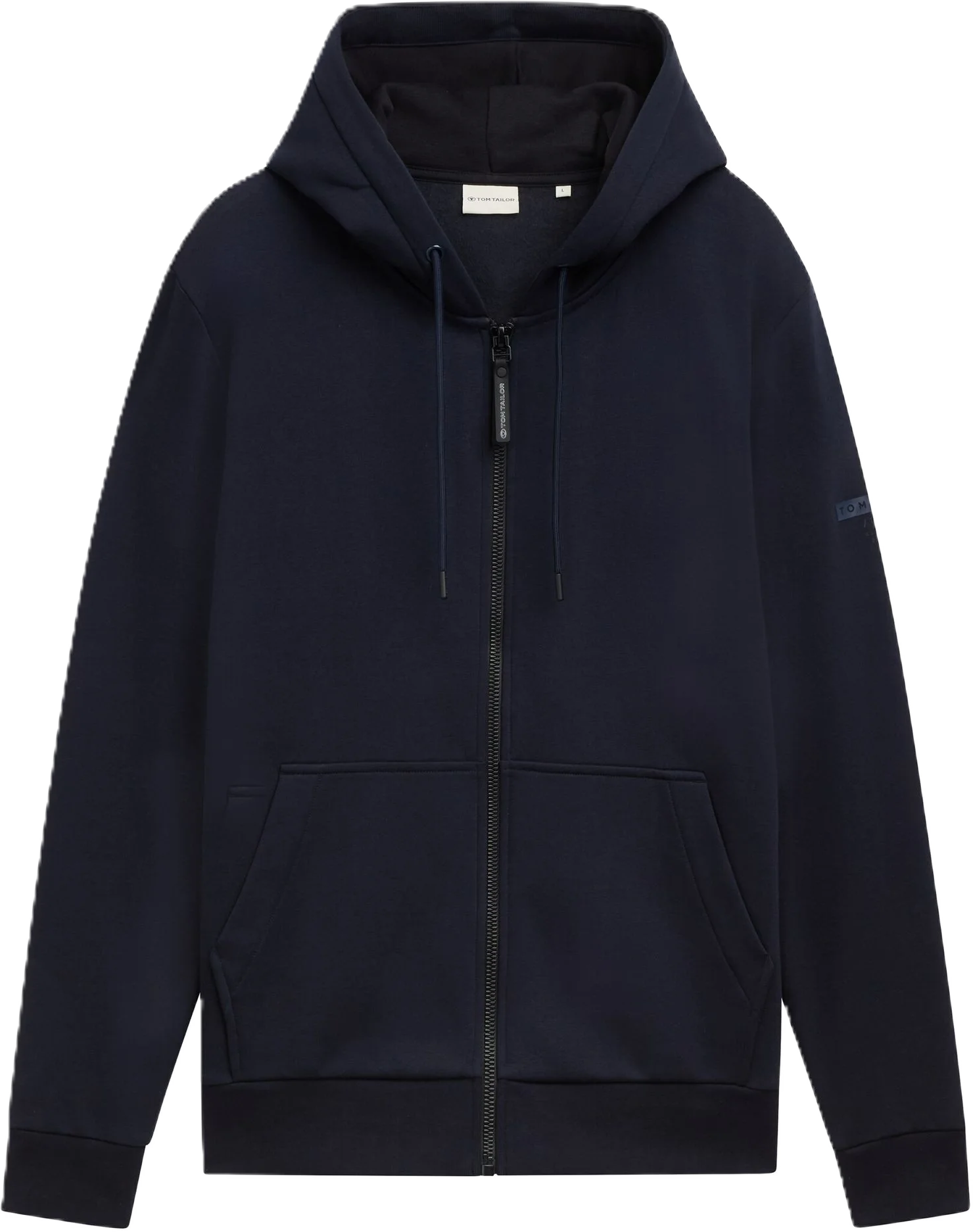 Tom Tailor Sweatjacke, Geteilte KäNgurutasche, RippbüNdchen, FüR Herren, Blau, S