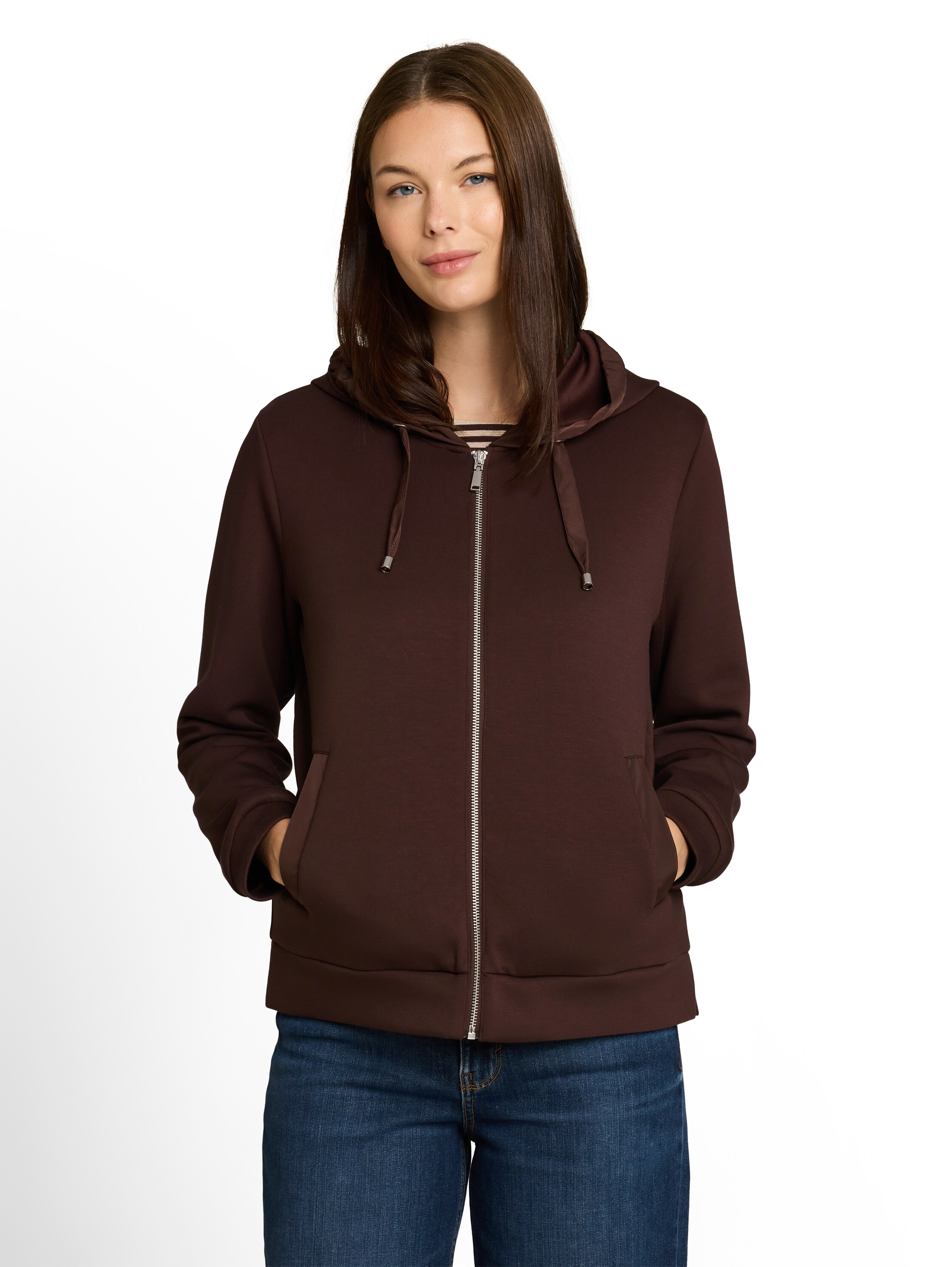 Tom Tailor Sweatjacke, Eingrifftaschen, FüR Damen, Blau, M
