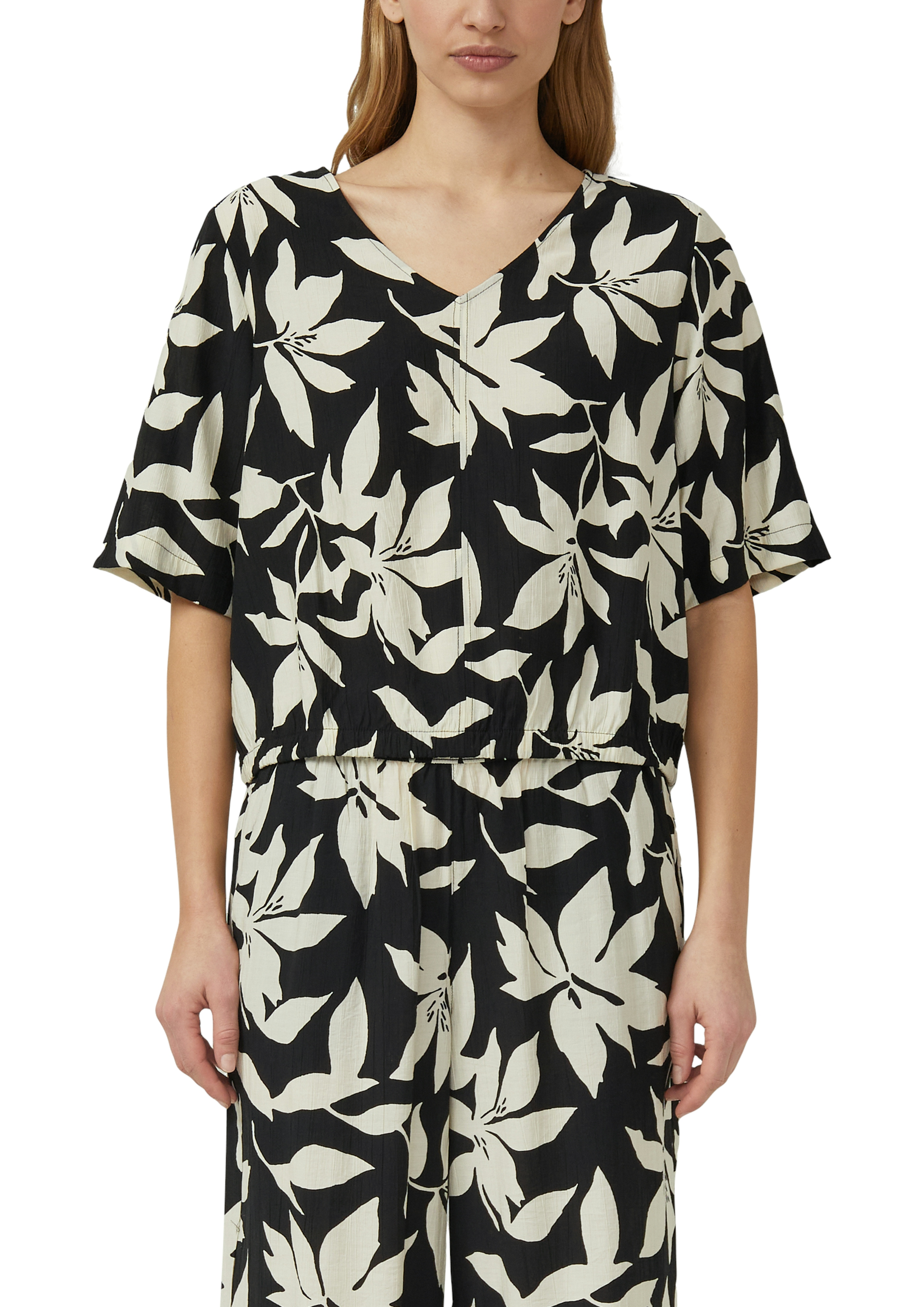 S.Oliver Red Label Shirtbluse, V-Ausschnitt, FüR Damen, Schwarz, 46