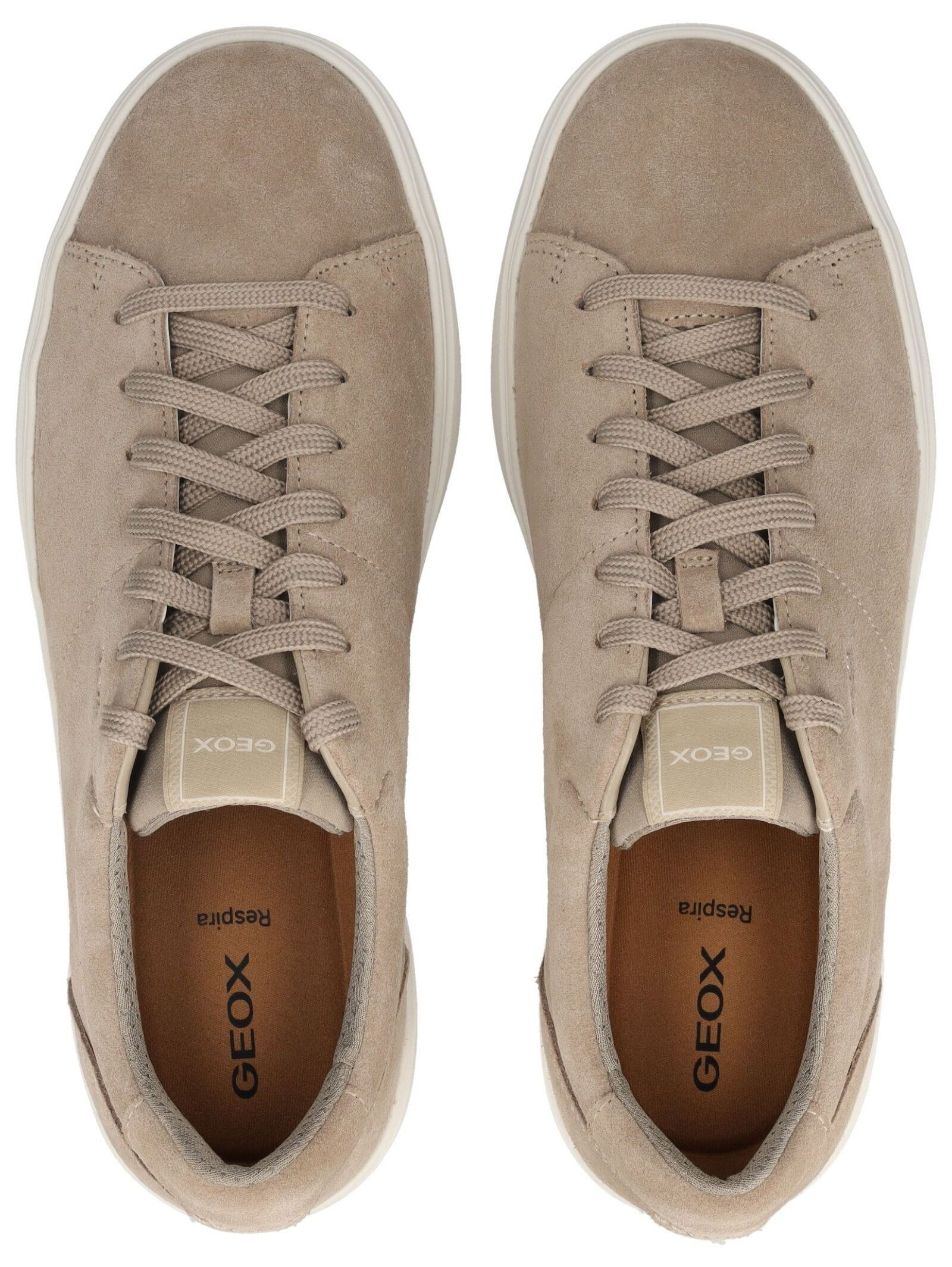 Geox Veloursleder Sneaker, Beige, 45