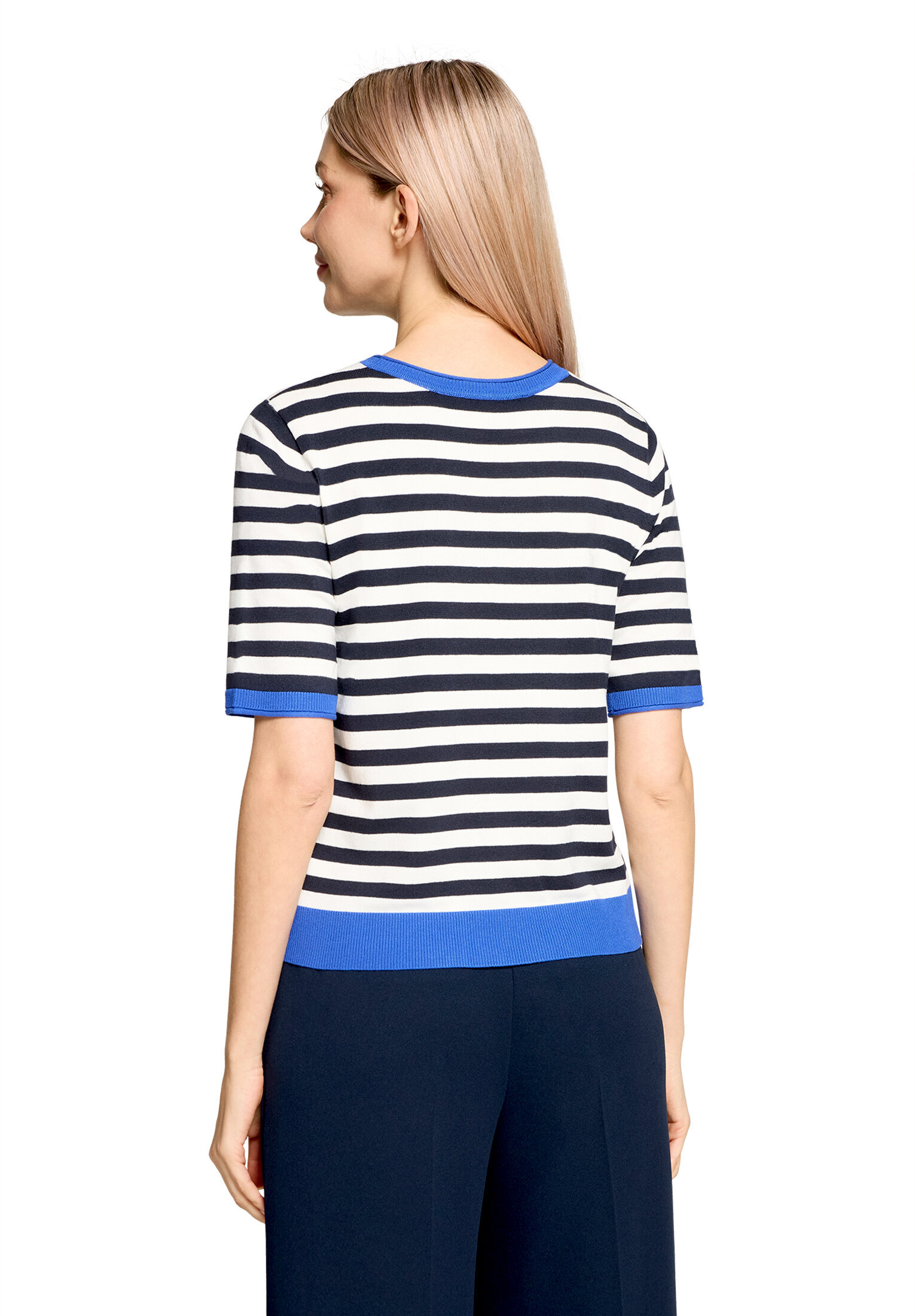 Betty Barclay Basic-Pullover Kurzarm, Blau, 40