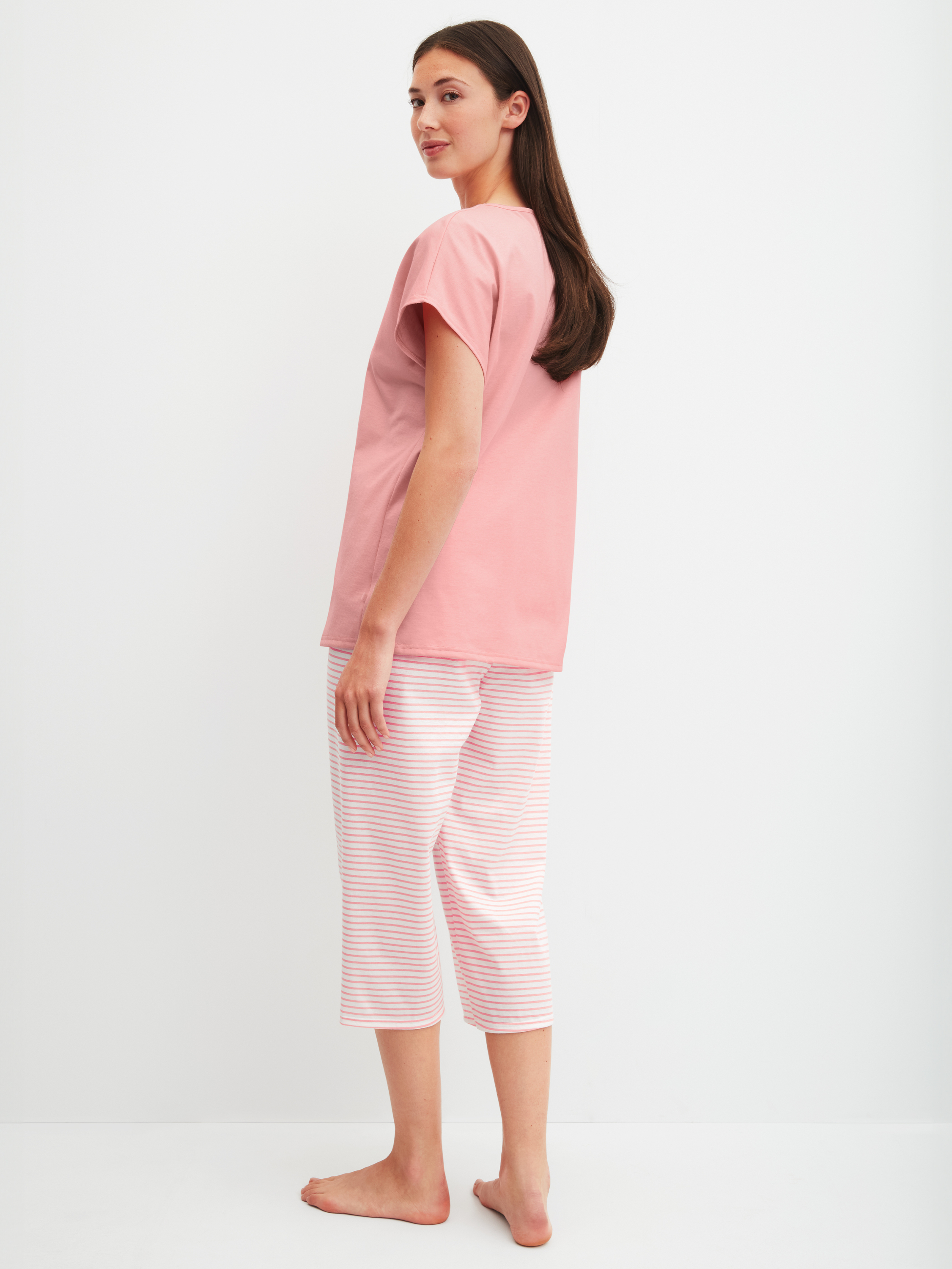 Calida Damen Capri-Pyjama Lovely Nights, Orange, M