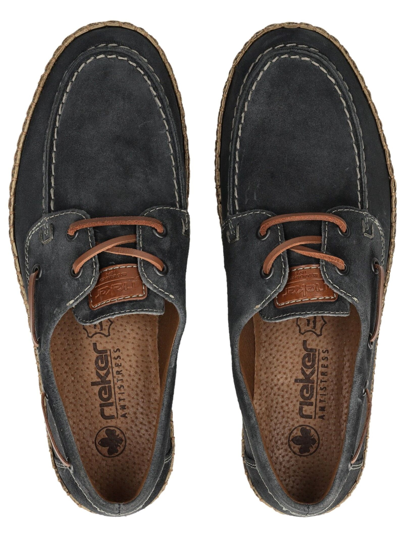 Rieker Mokassin, Bequem, FüR Herren, Blau, 44