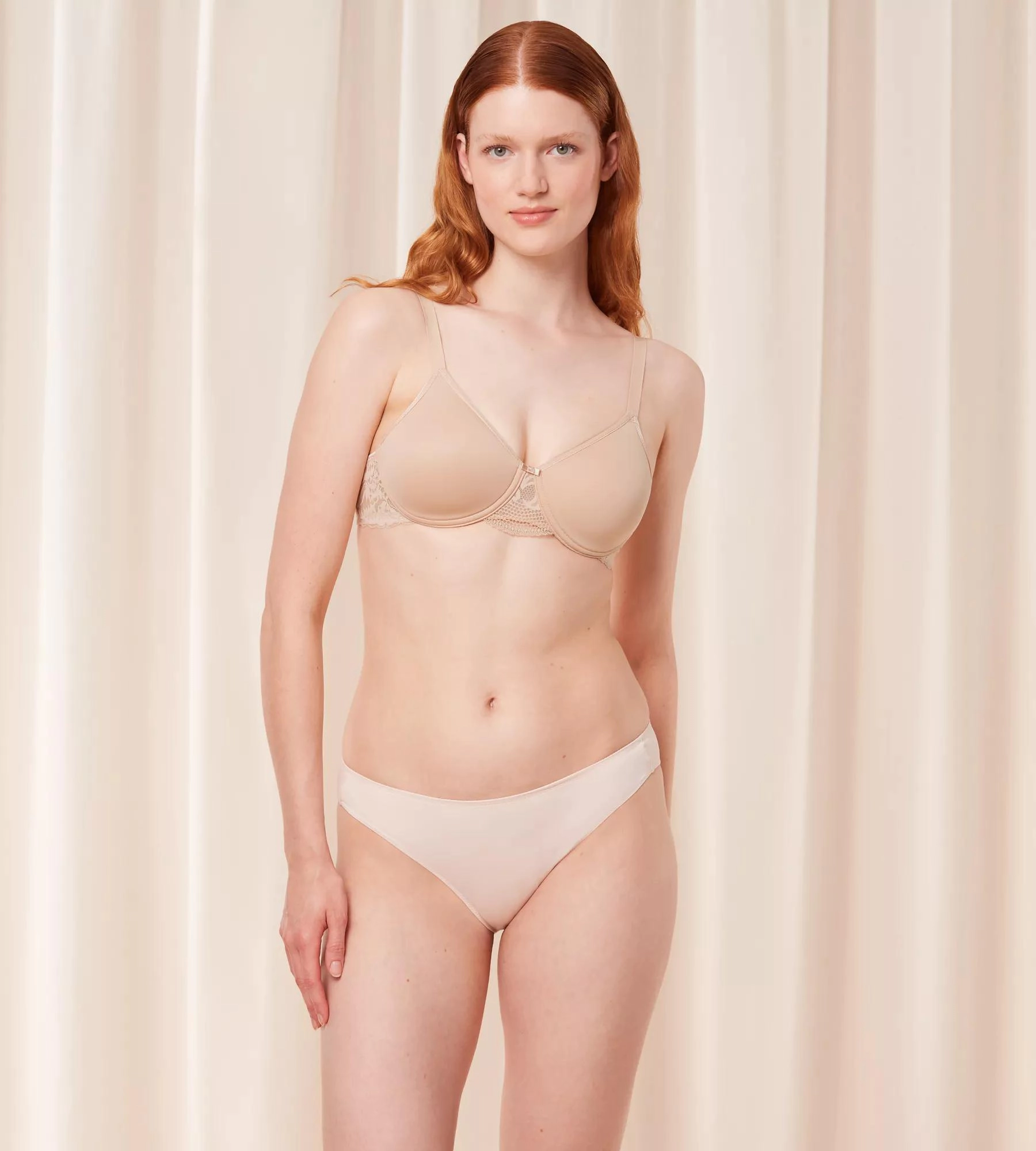 Triumph Modern Lace & Cotton BüGel-Bh, Baumwoll-Futter, Spitze, FüR Damen, Beige, 75B